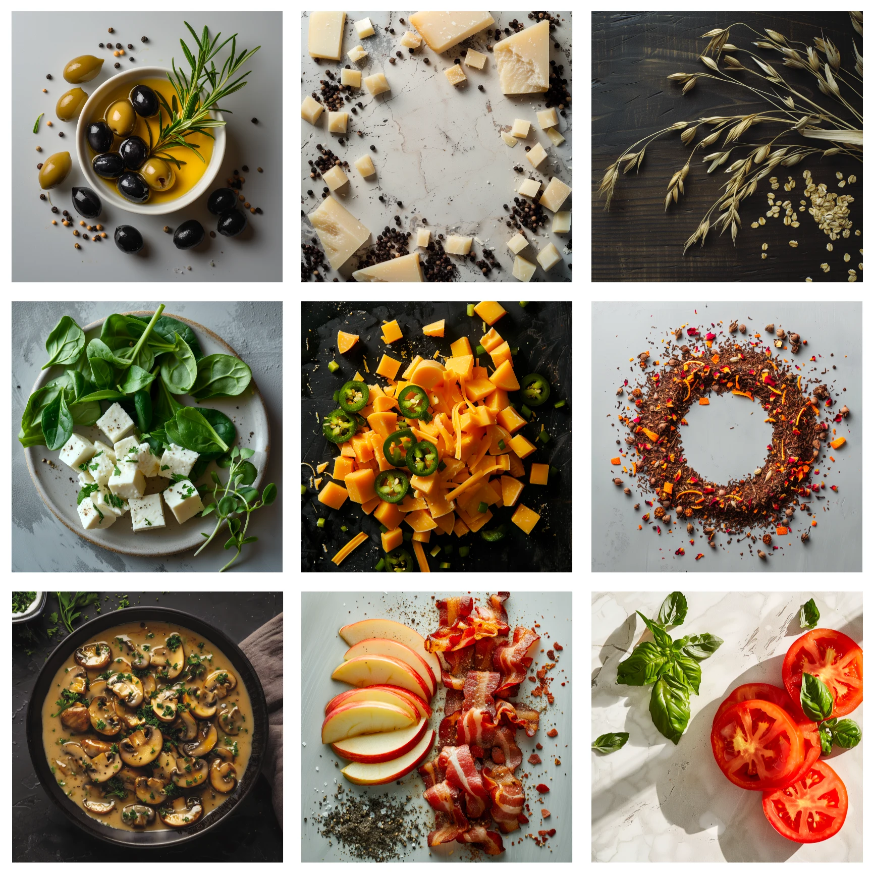 AI-generated custom imagery - ingredients