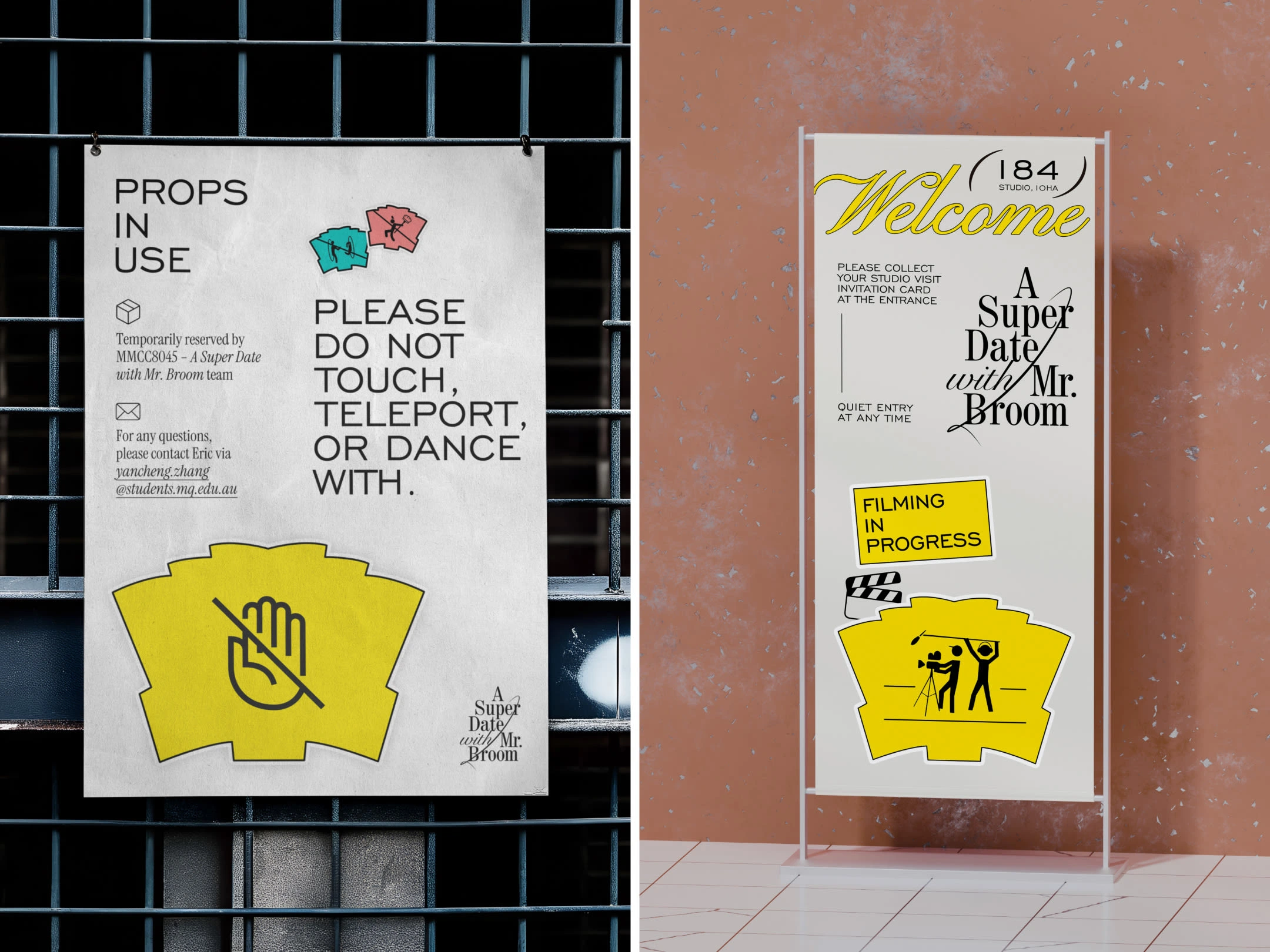 Reminder and welcome signage