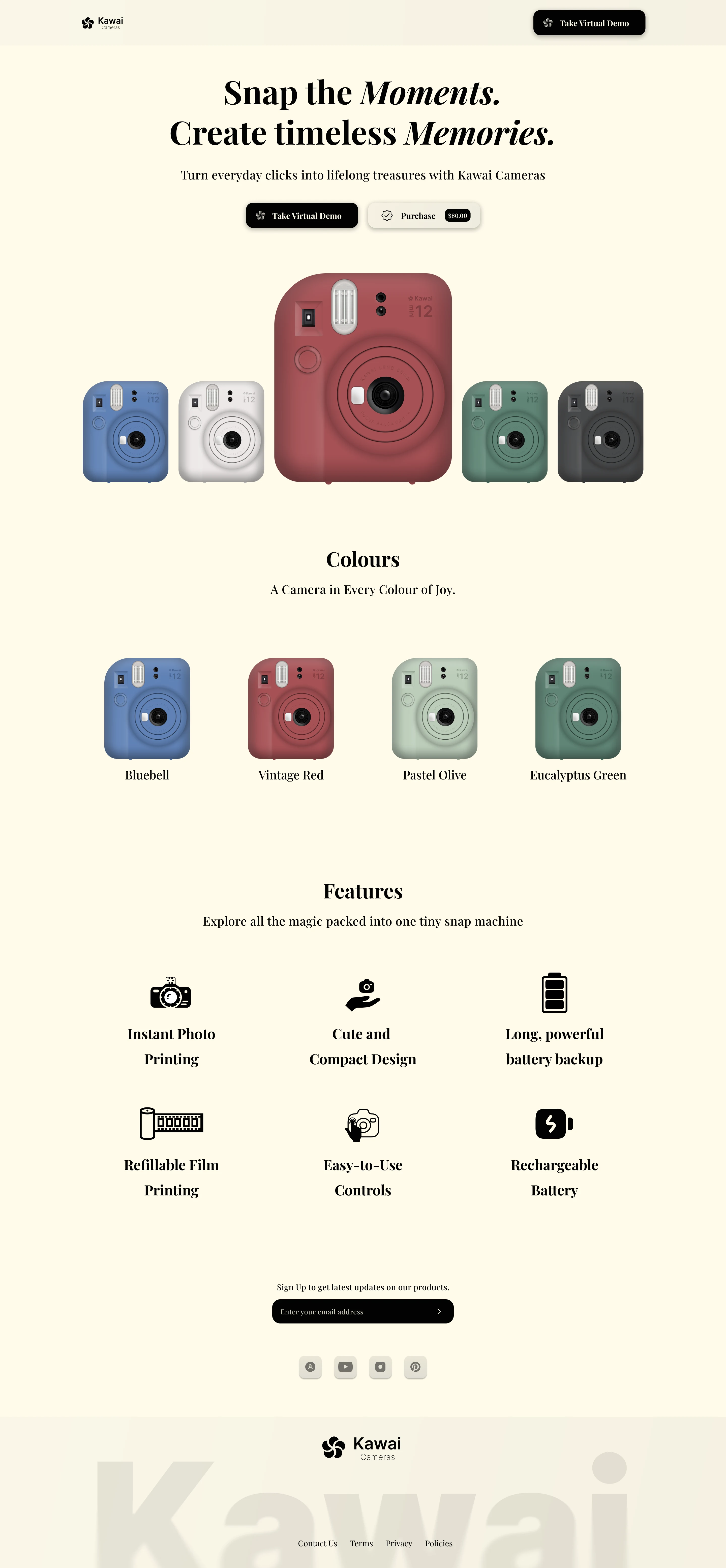 Minimal One-Page Website Design