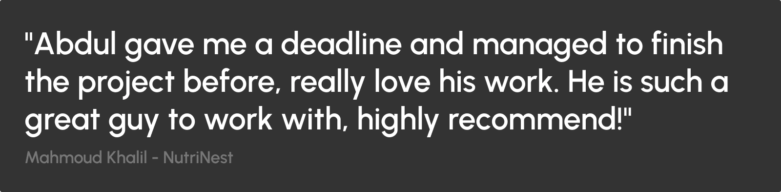 Client Review