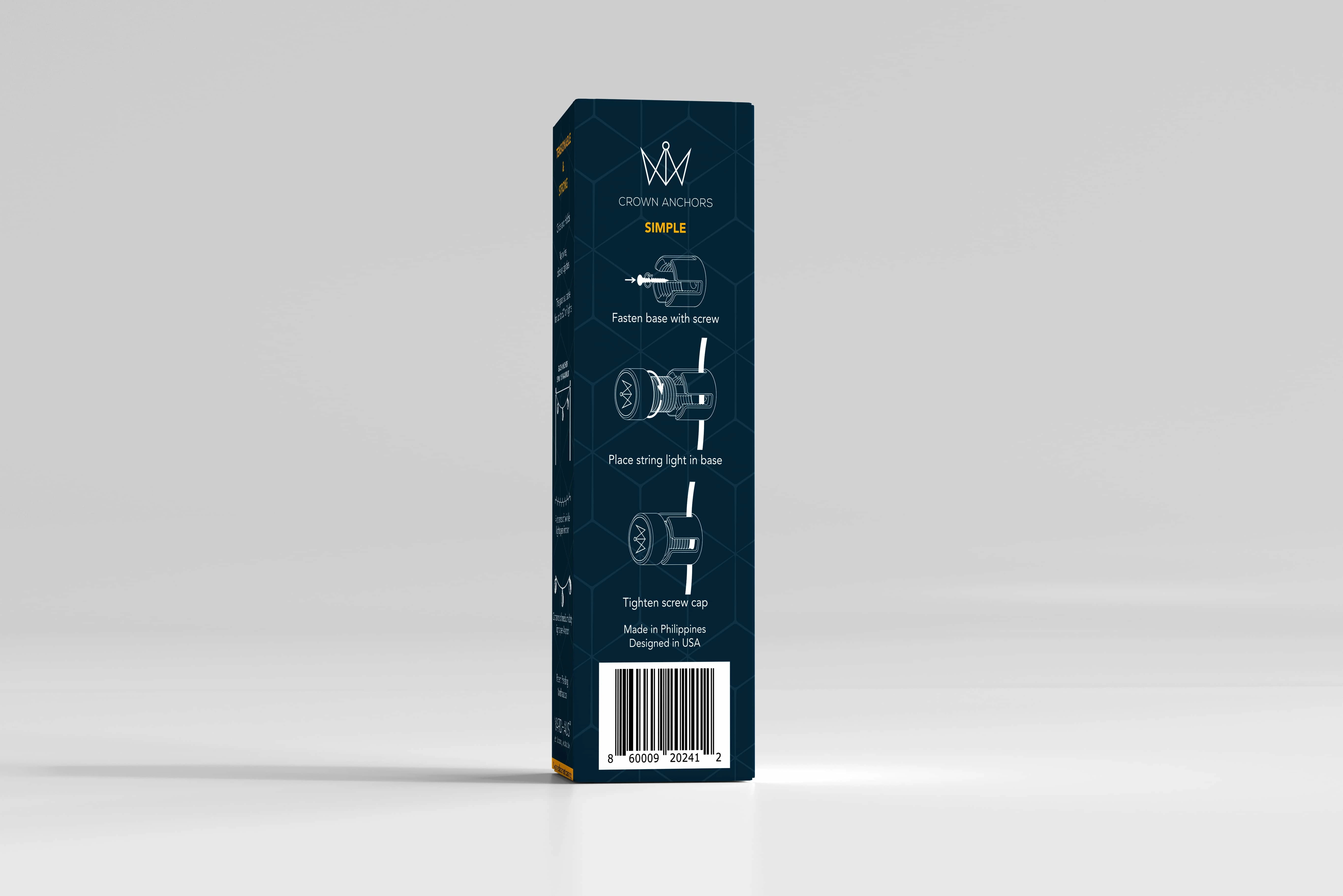 Crown Anchors - Packaging Design(back side)