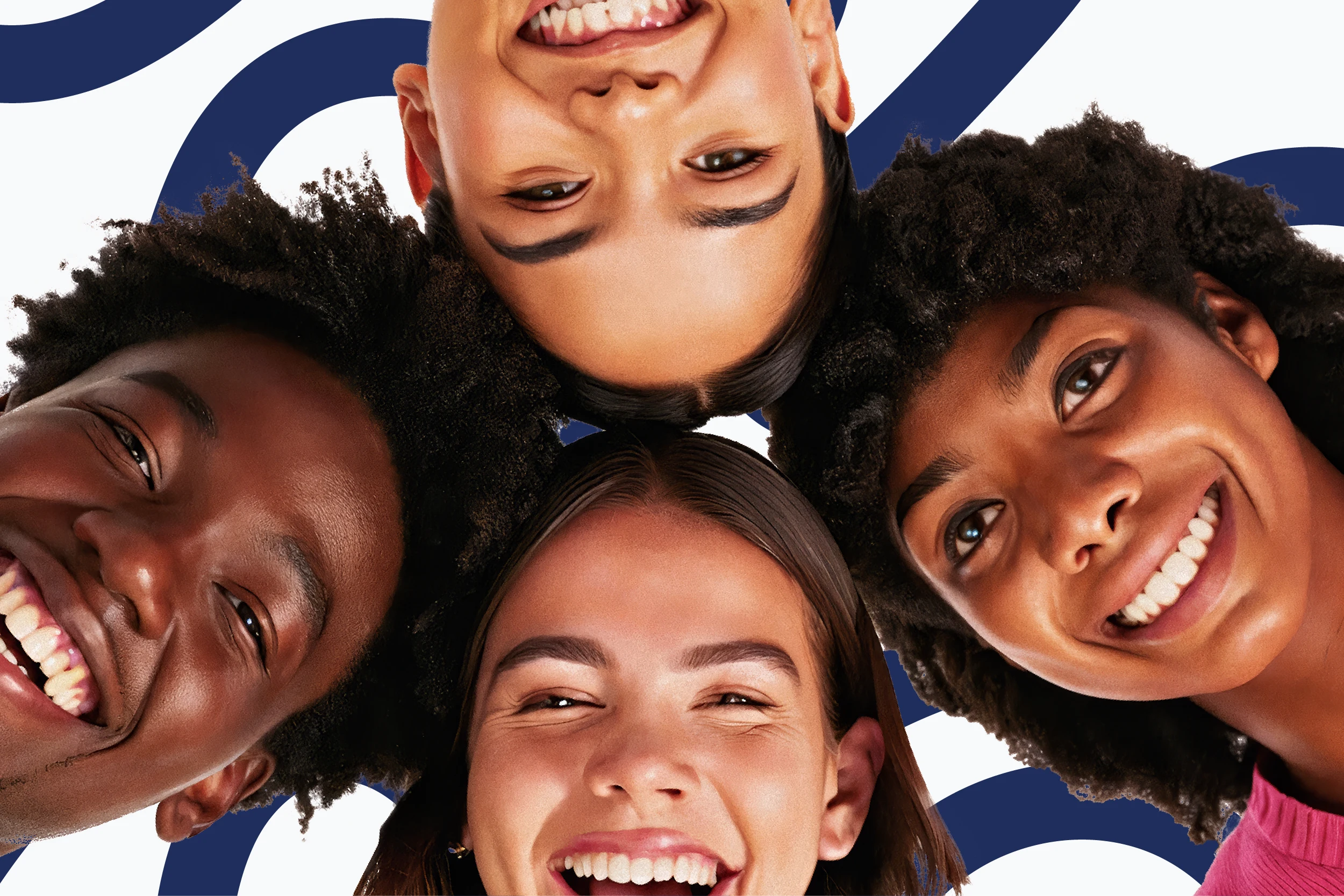 diverse photo of young adults