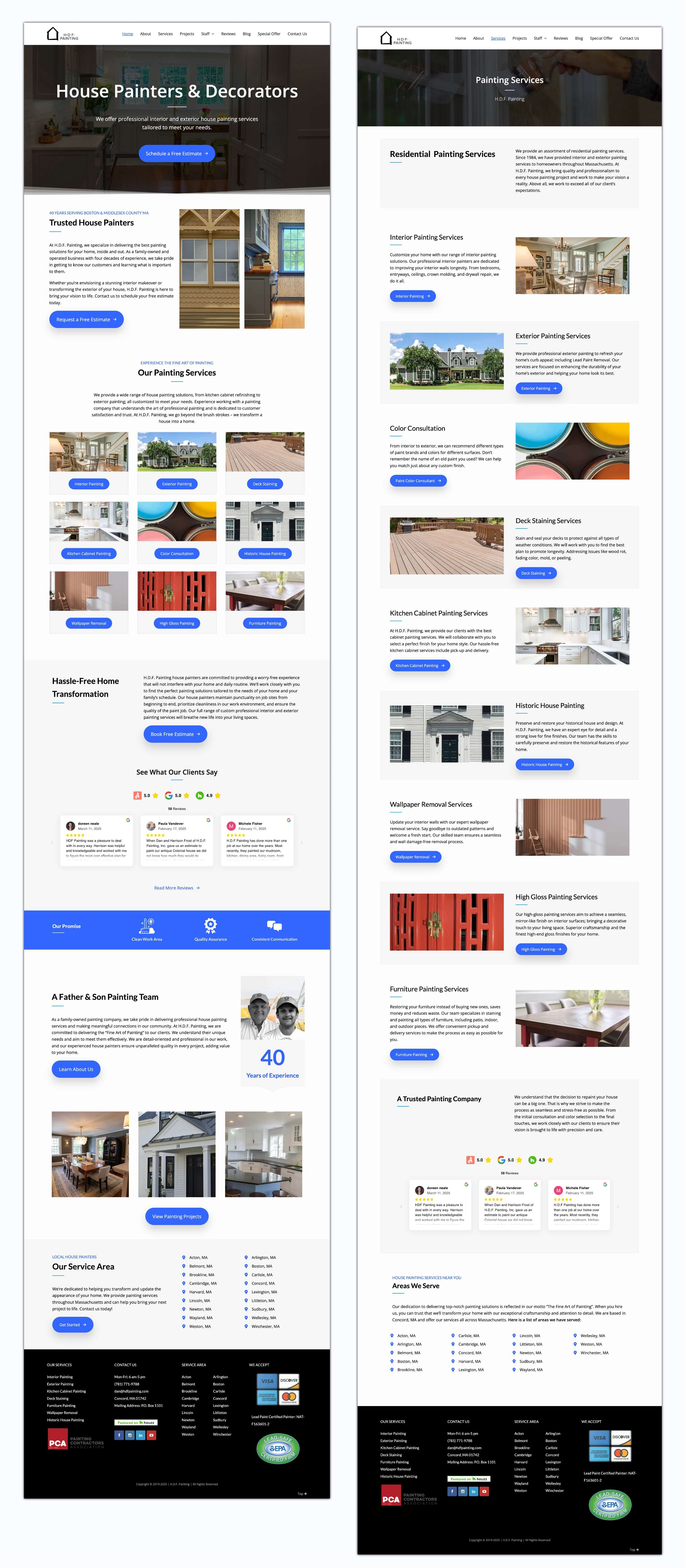 Simple layouts designed for Search Engine Optimization and Conversion