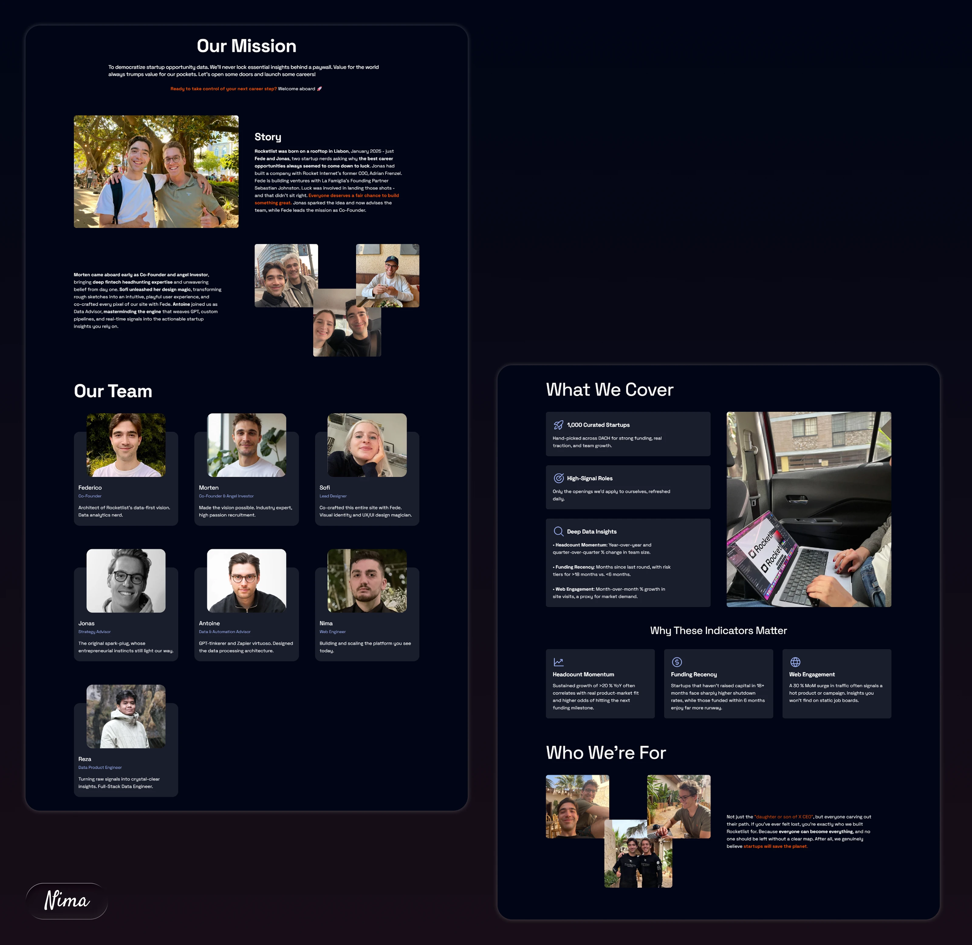 Rocketlist - About Page