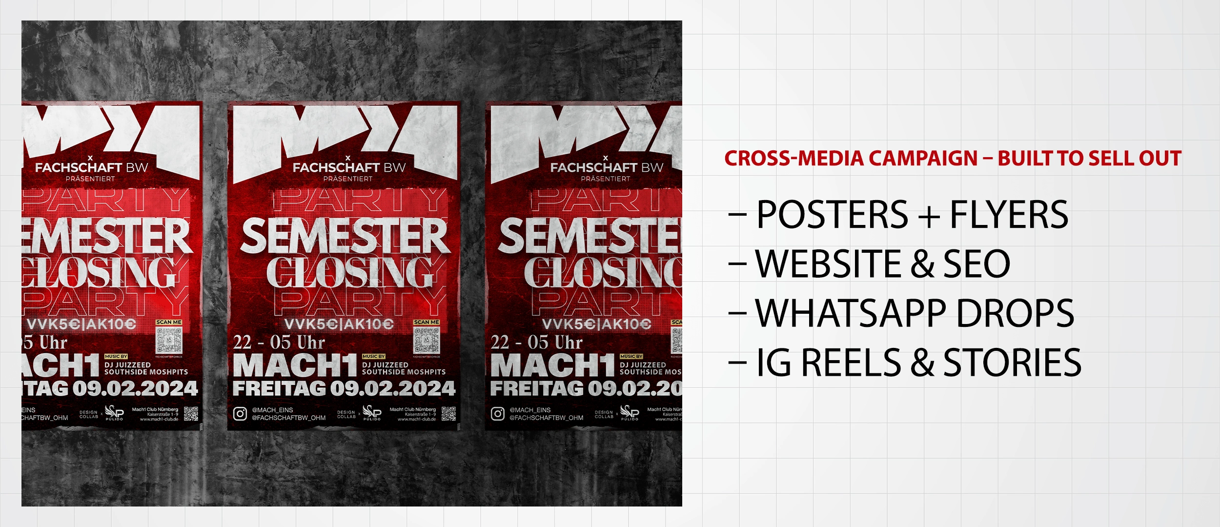 Cross-media strategy that combined SEO, social, and physical drops.