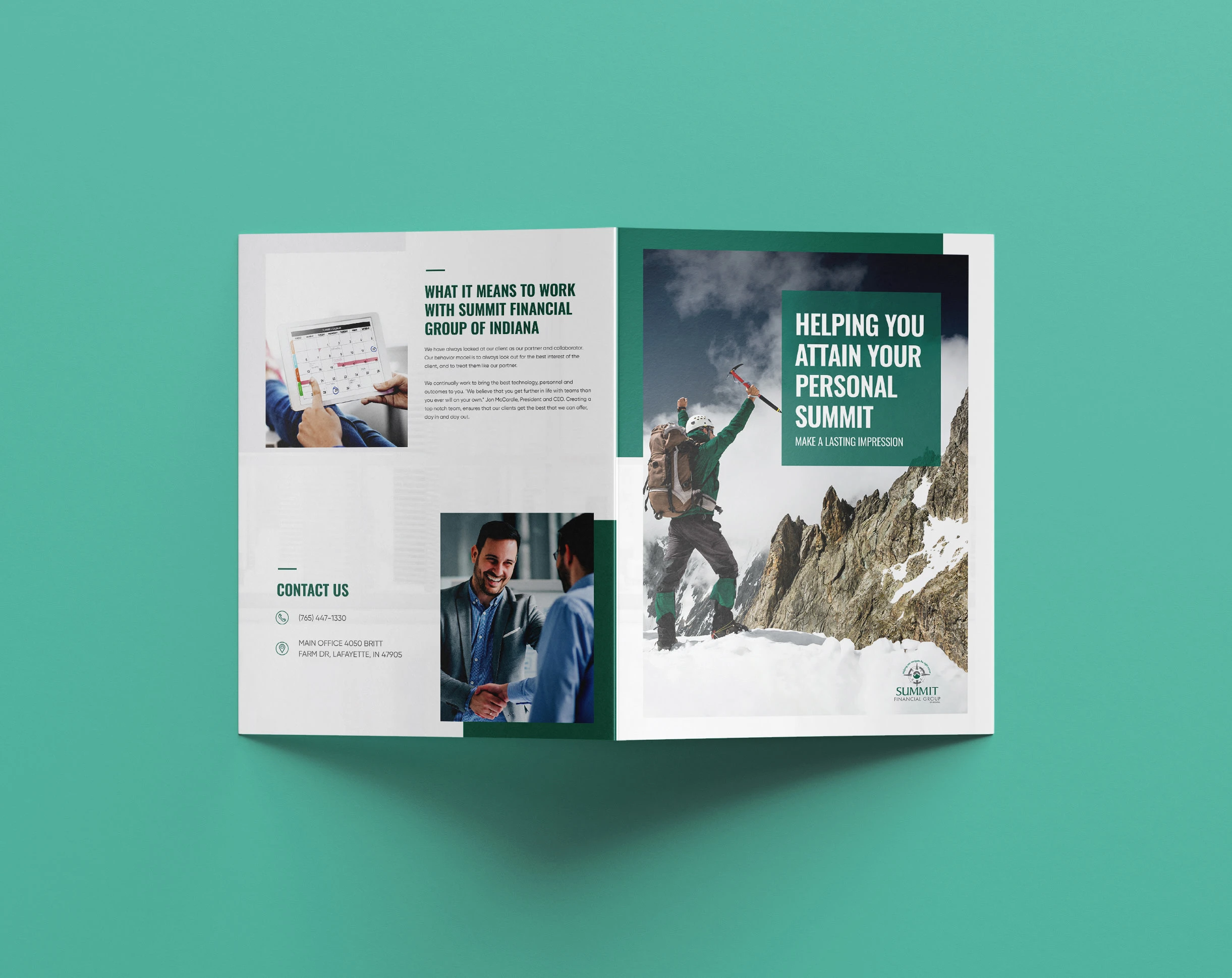 Corporate Brochure Design for Summit Financial Group
