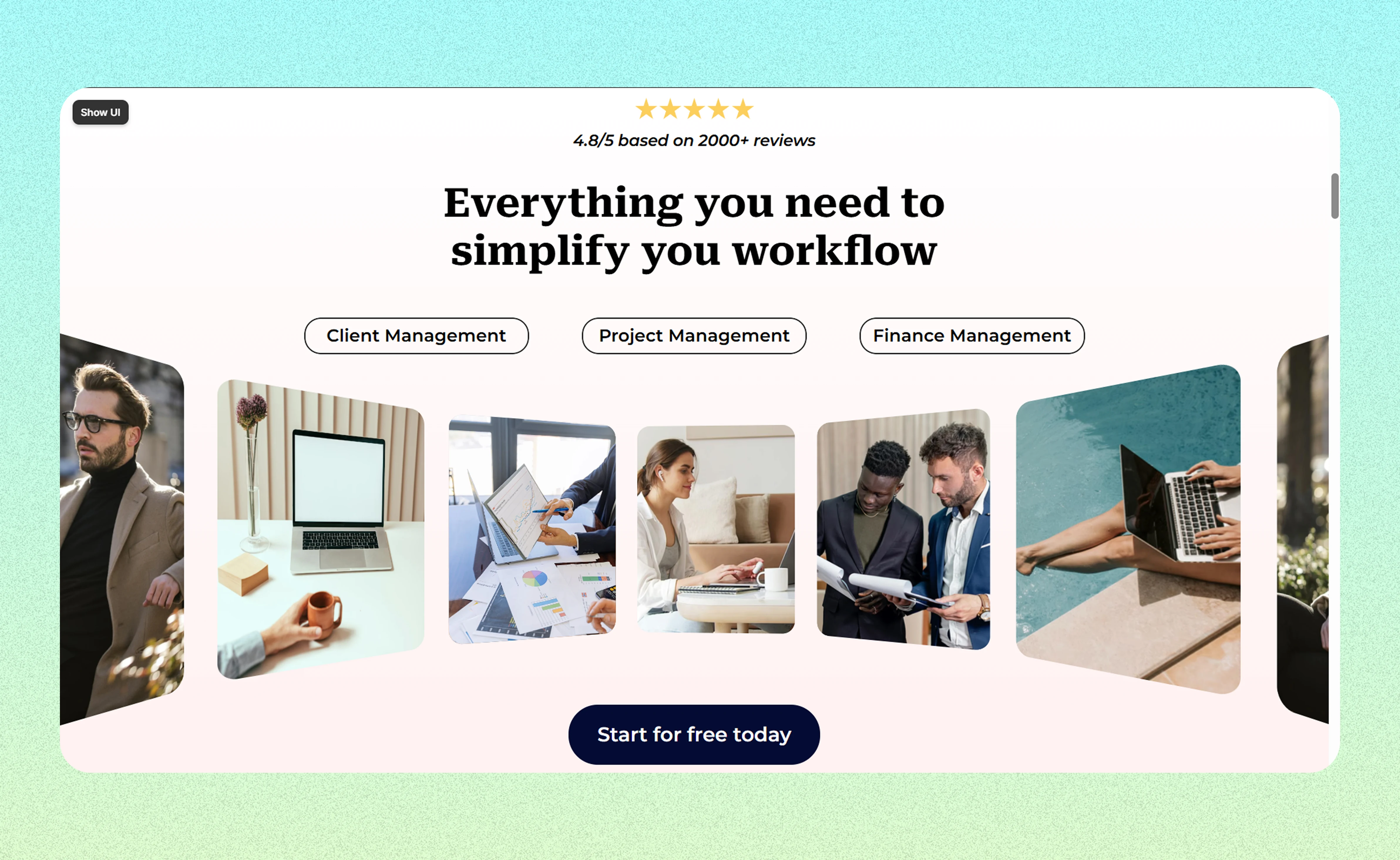 3D carousel animation