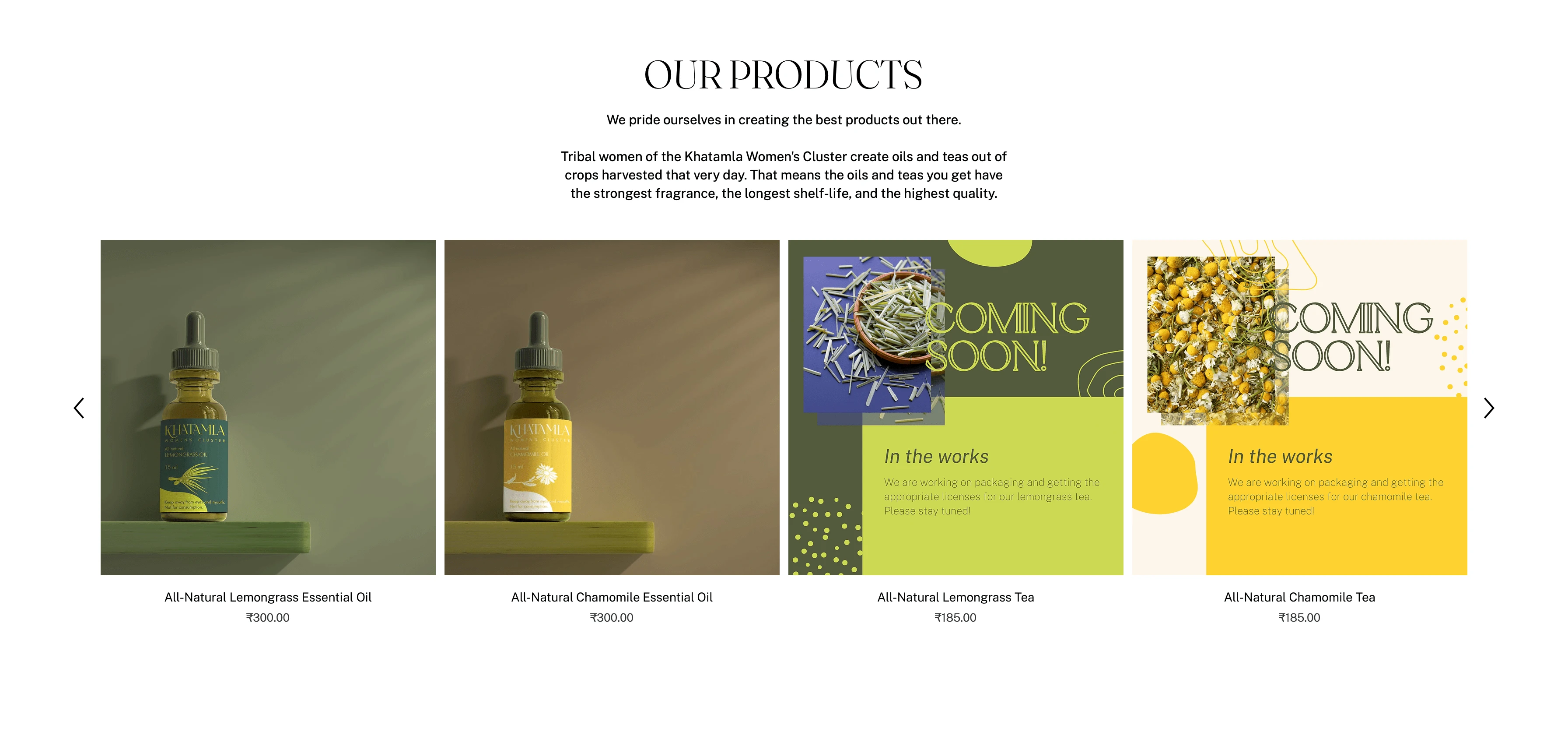 Product row