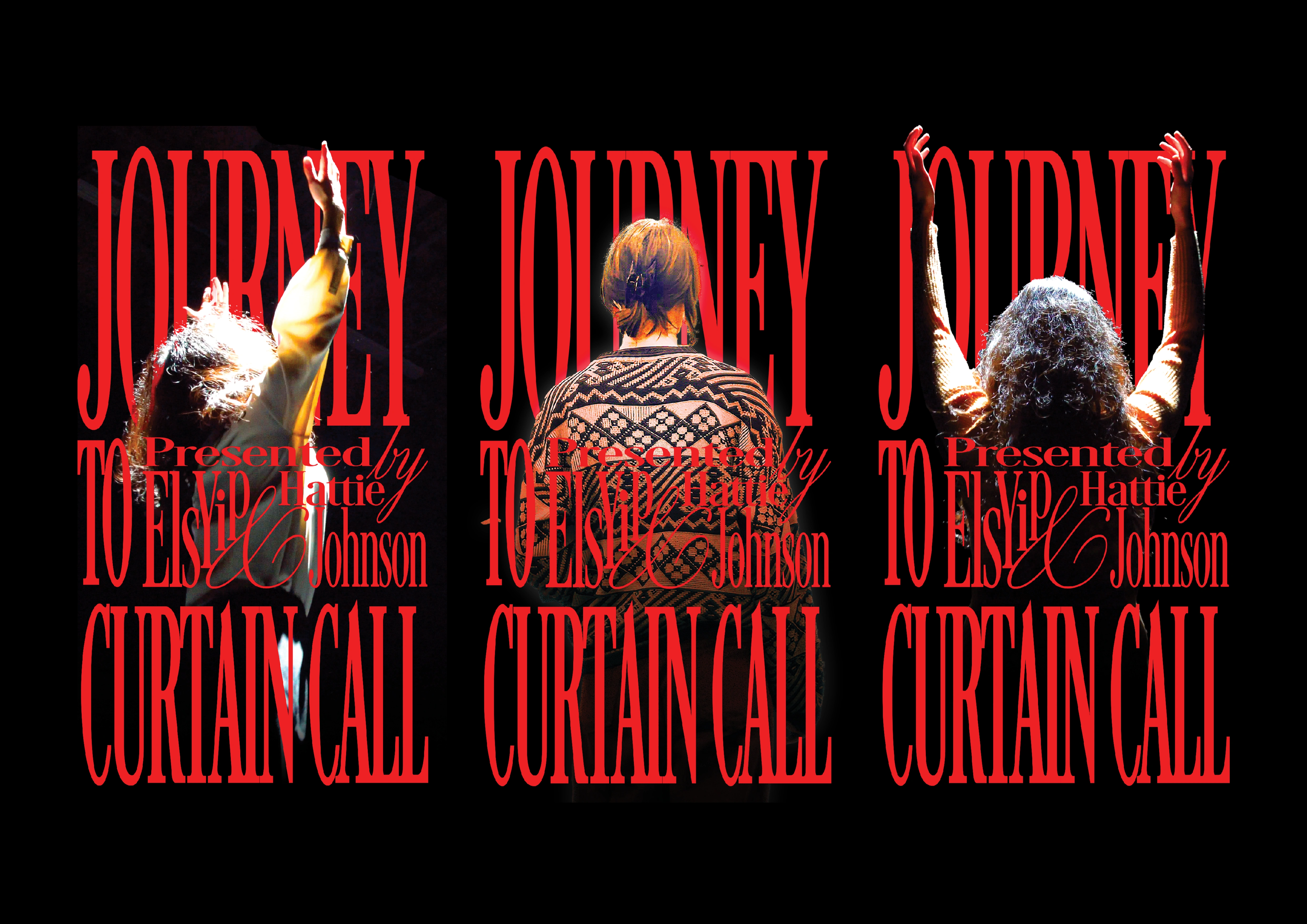Typographic Title Design for Journey To Curtain Call