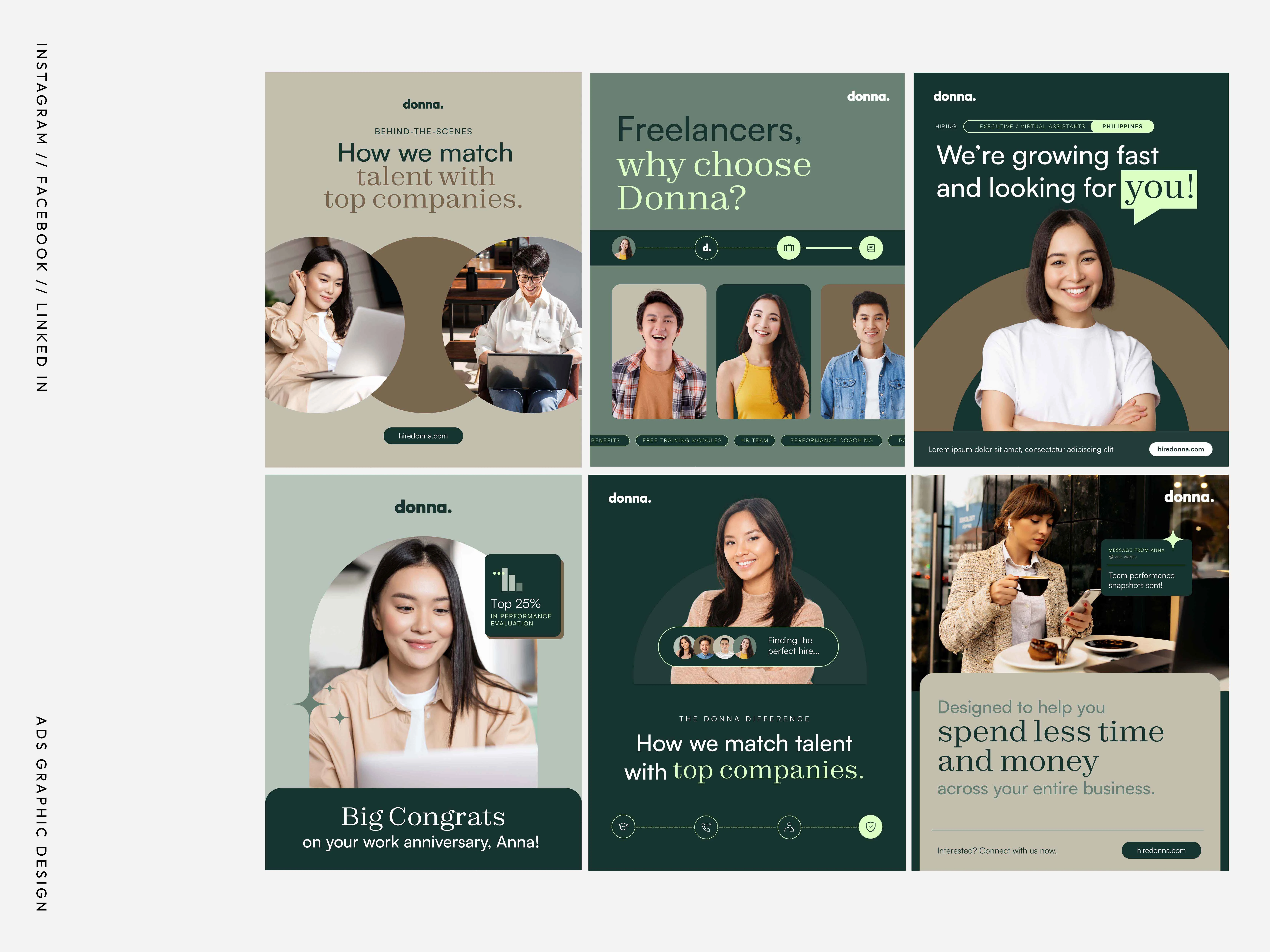 Facebook and Instagram Portrait Ad Examples: Size 1080 × 1350 px