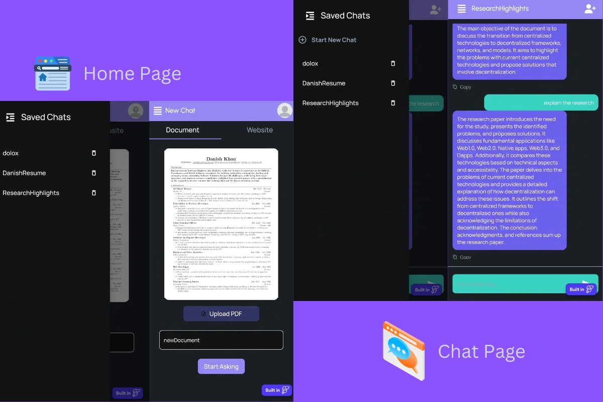 Chat with Documents and Websites