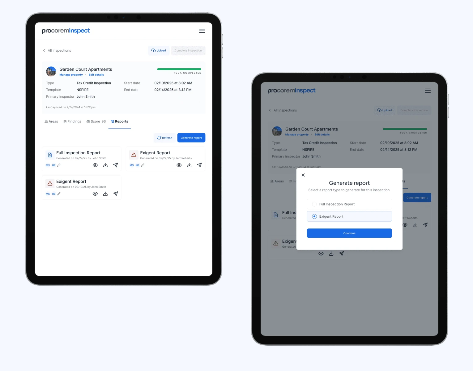 Generate reports