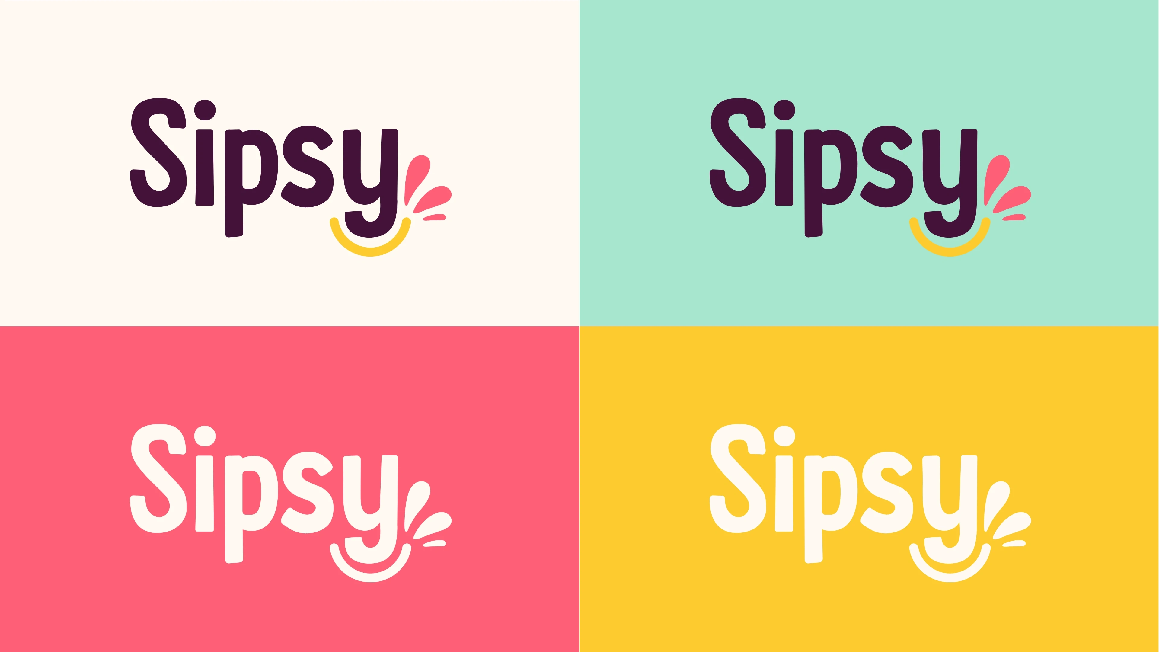 Logo on different color backgrounds