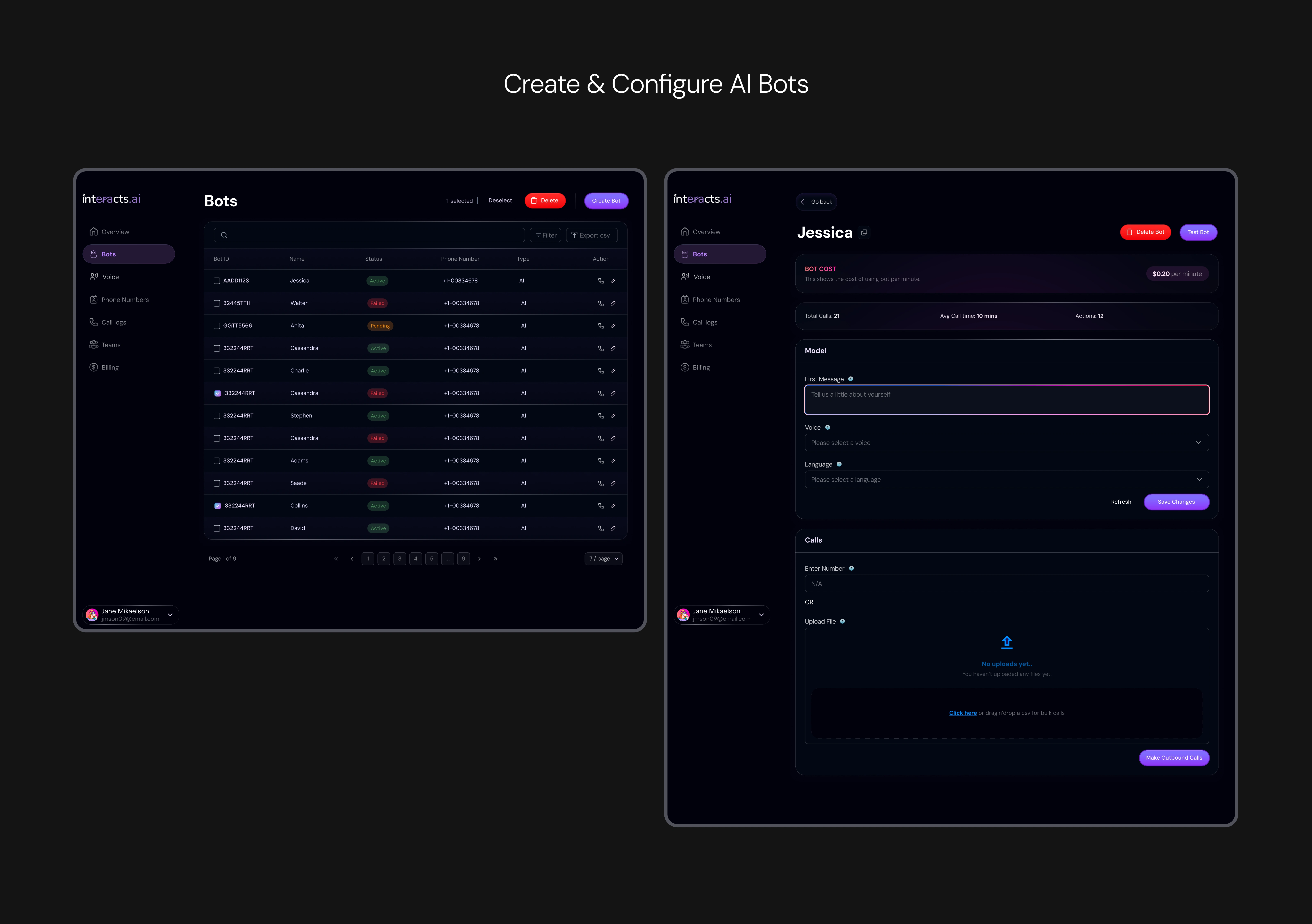 Create & Configure AI - Bots