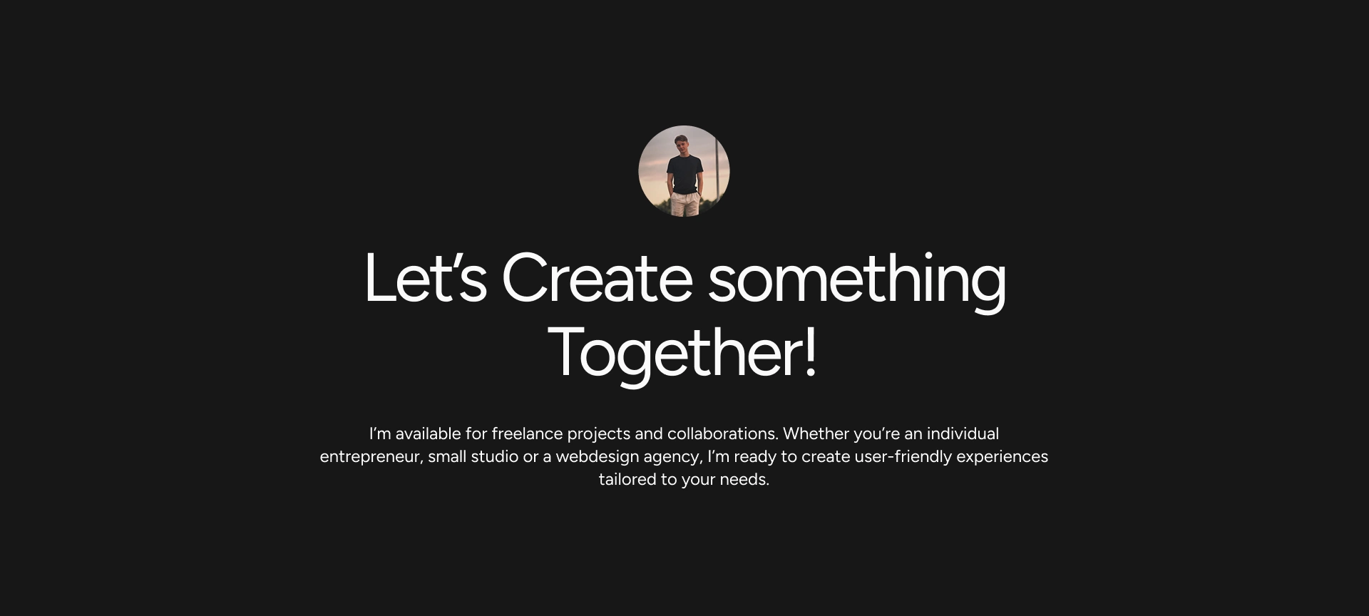 Let's work together!