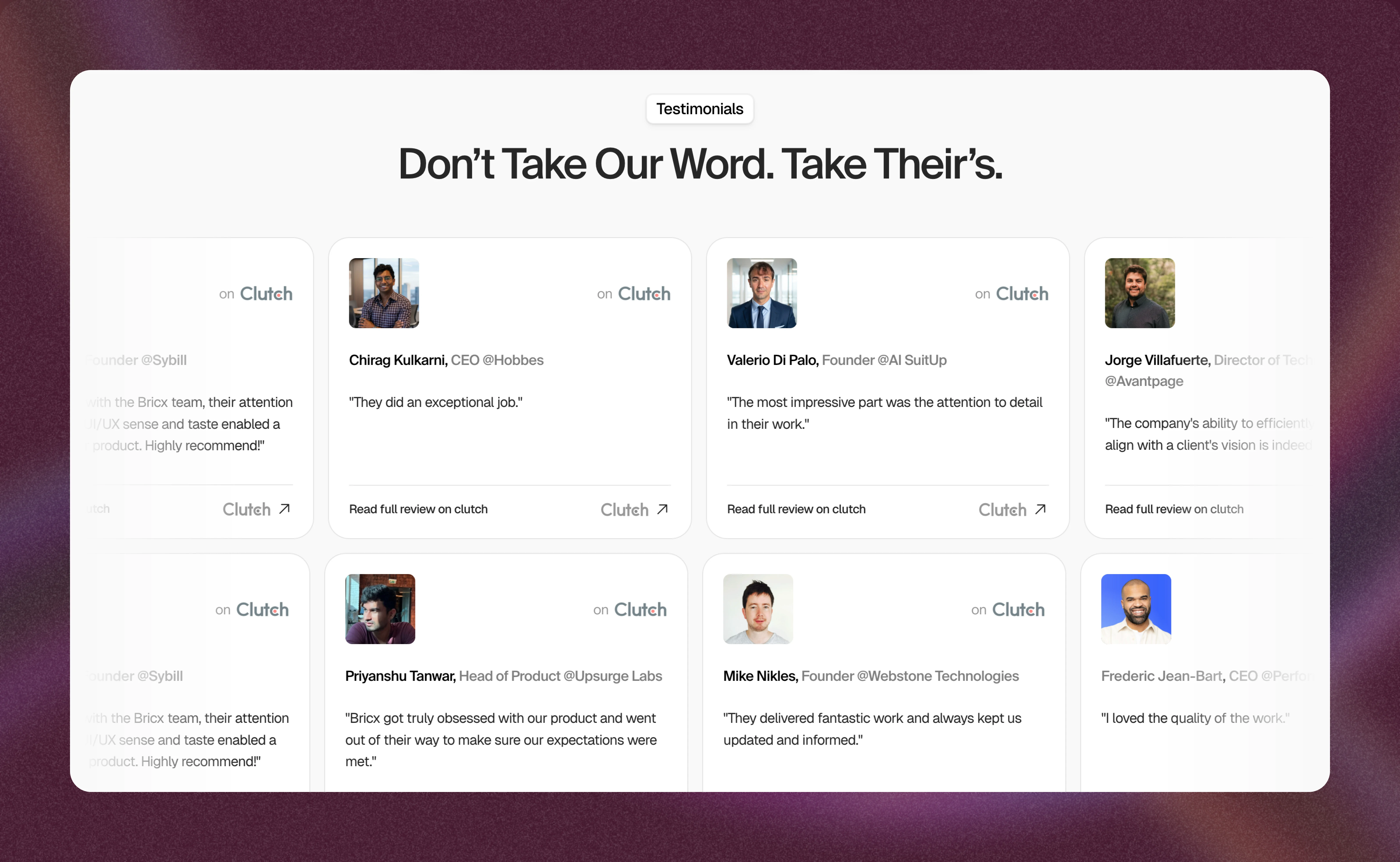 Testimonials