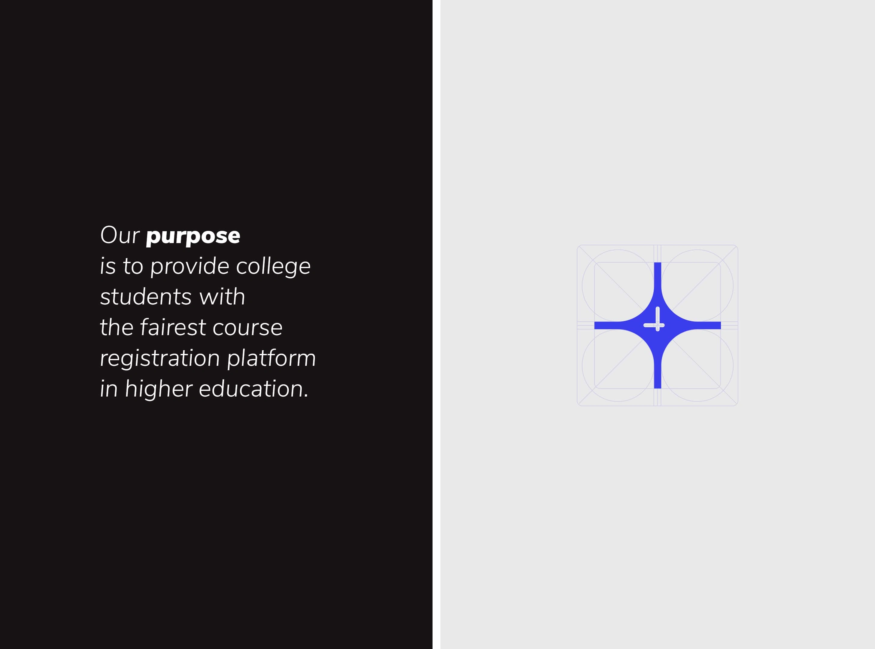 Icon inspired on the north star that offers guidance