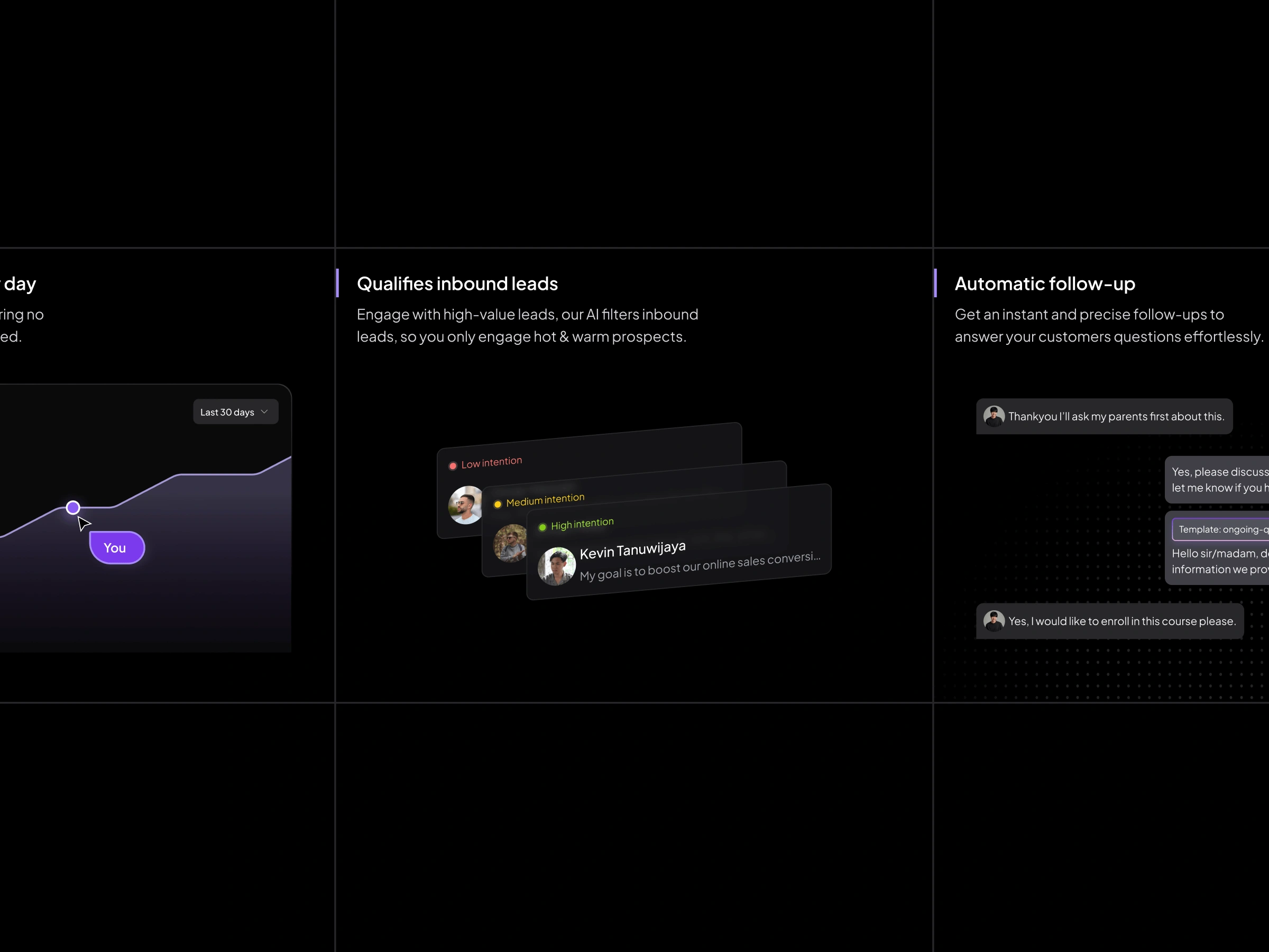 3 bento boxes illustration of Covena's features