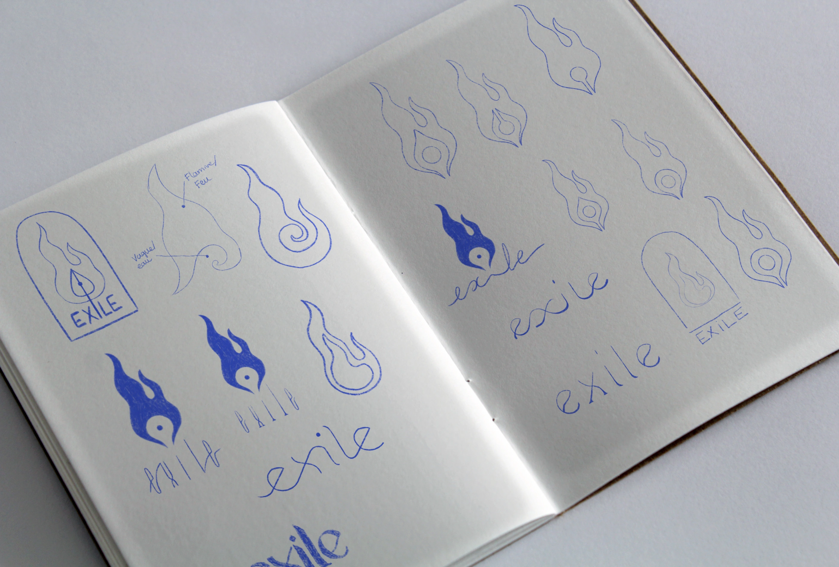 Logo research: First drafts
