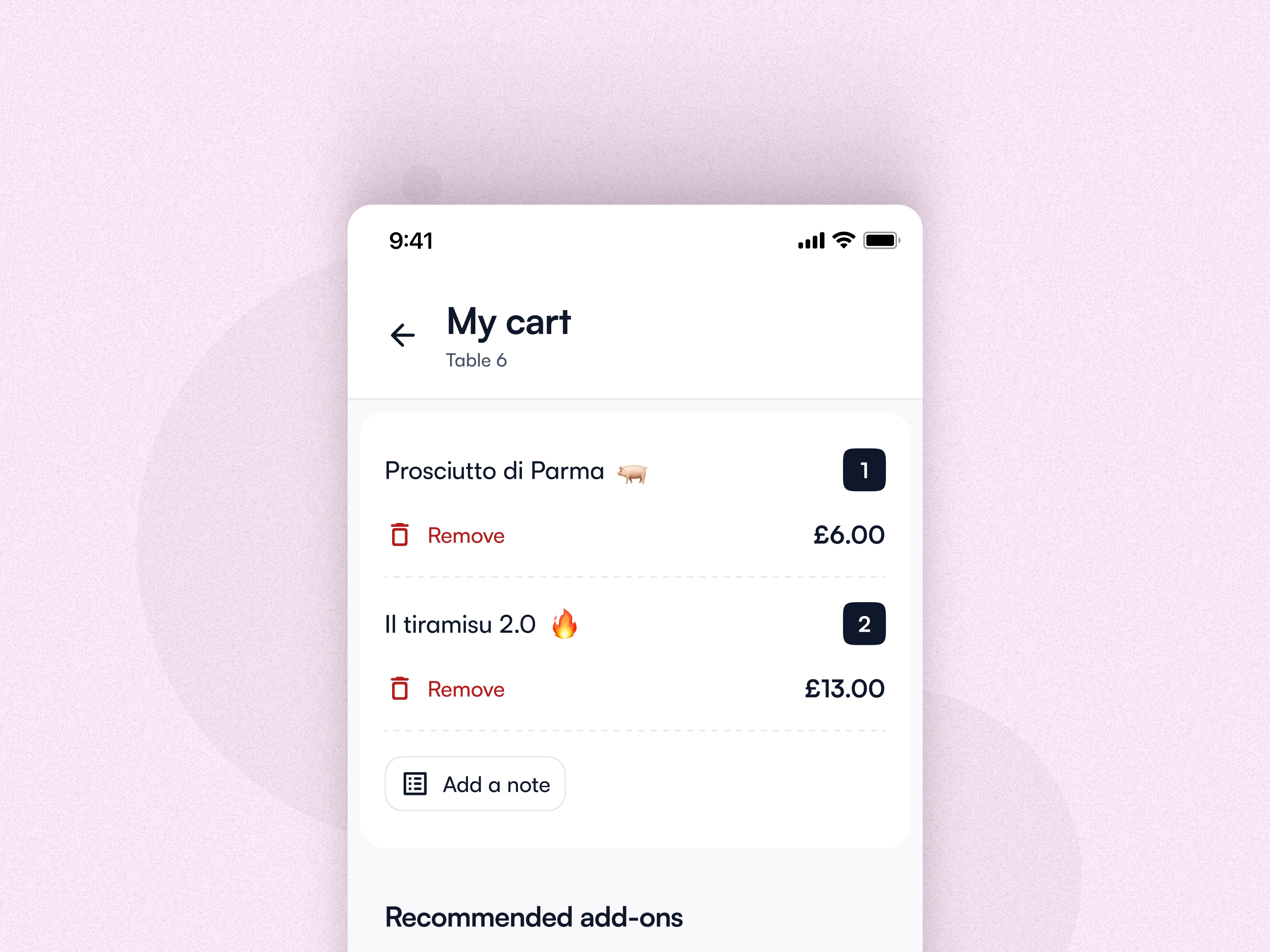 Cart page new UI (zoomed)
