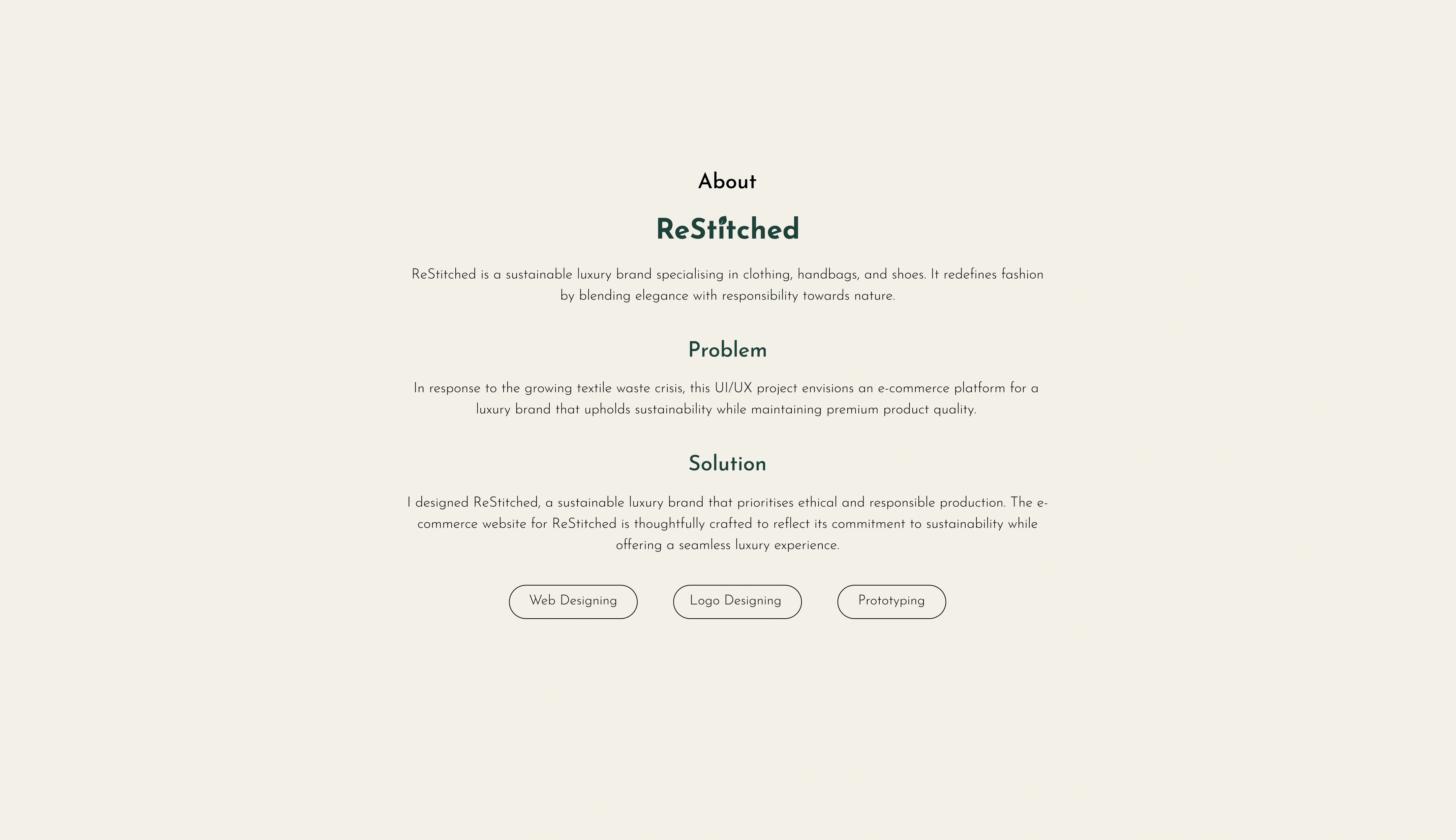 About "ReStitched"