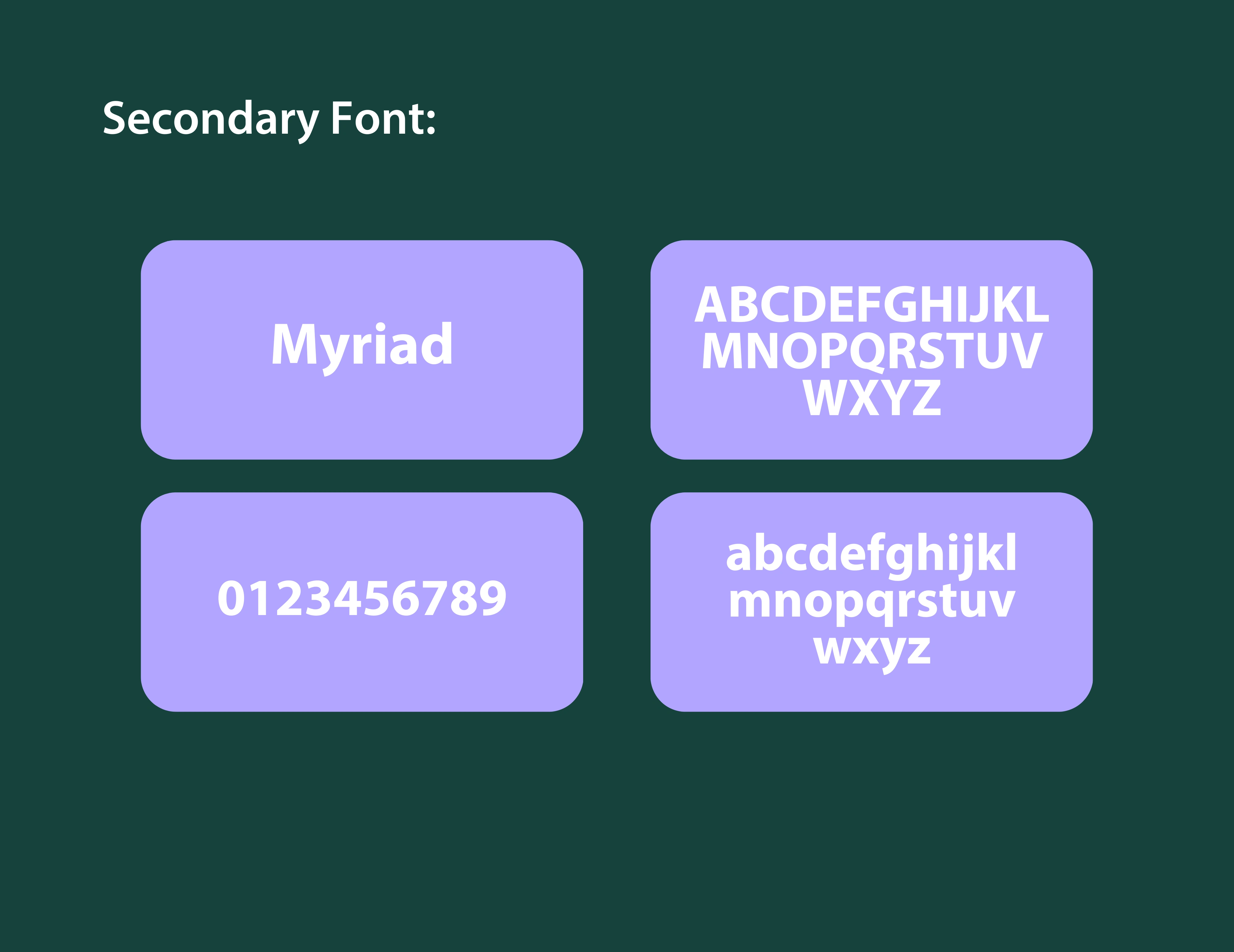 Secondary Font