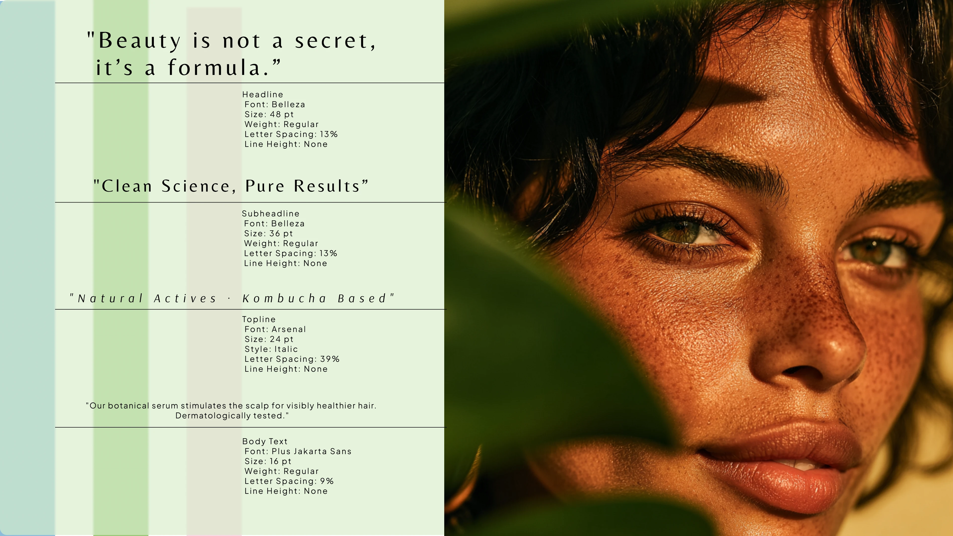 Typography system developed for Kleo, combining elegance and readability through a clean font hierarchy and balanced spacing.