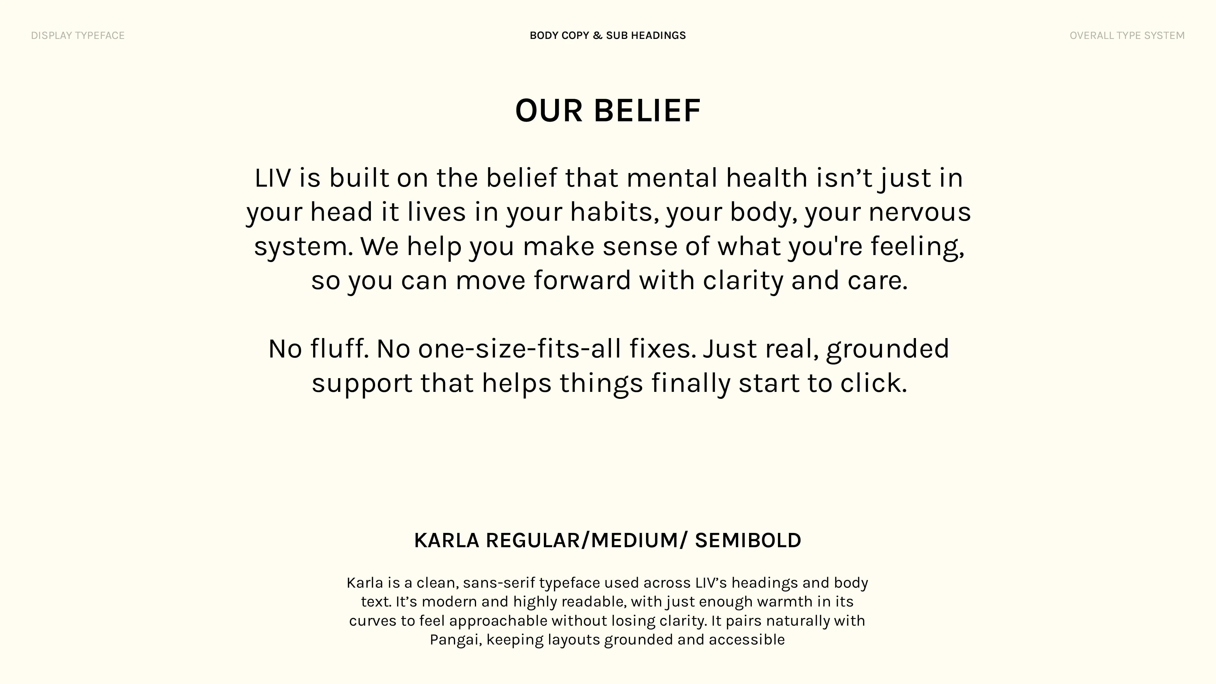 BODY COPY FONT