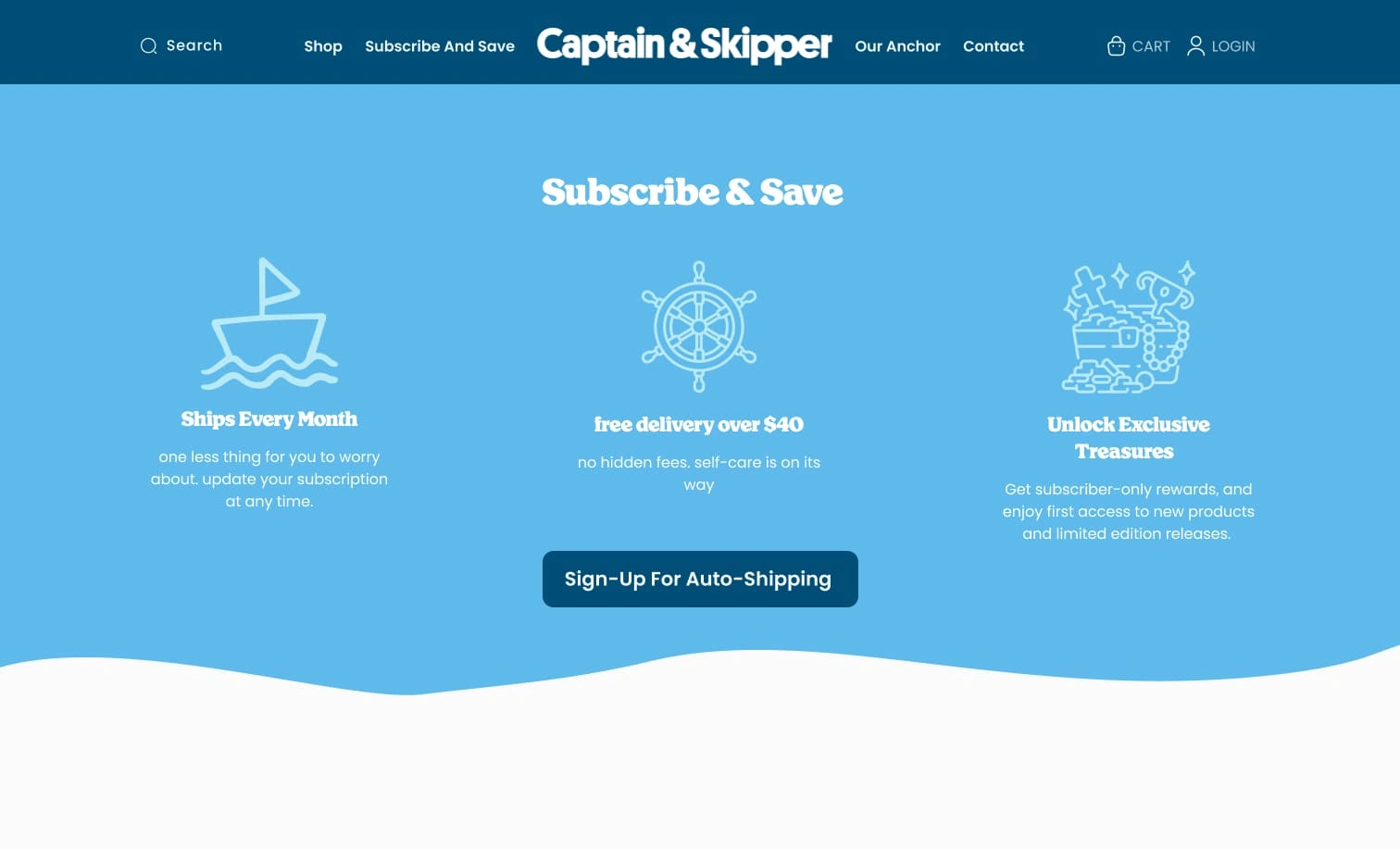 subscription page