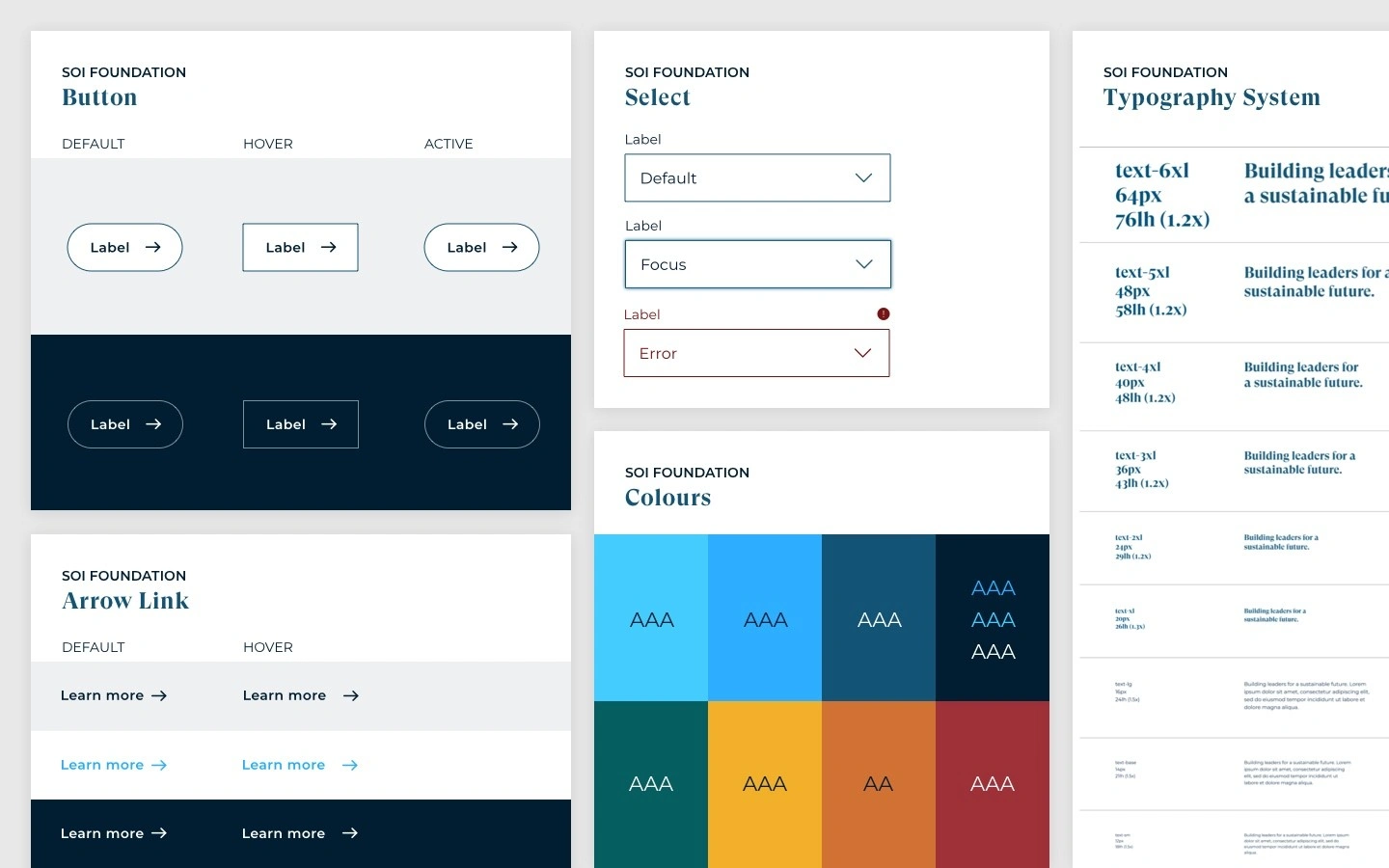 Defining design styles and primitive components based on 