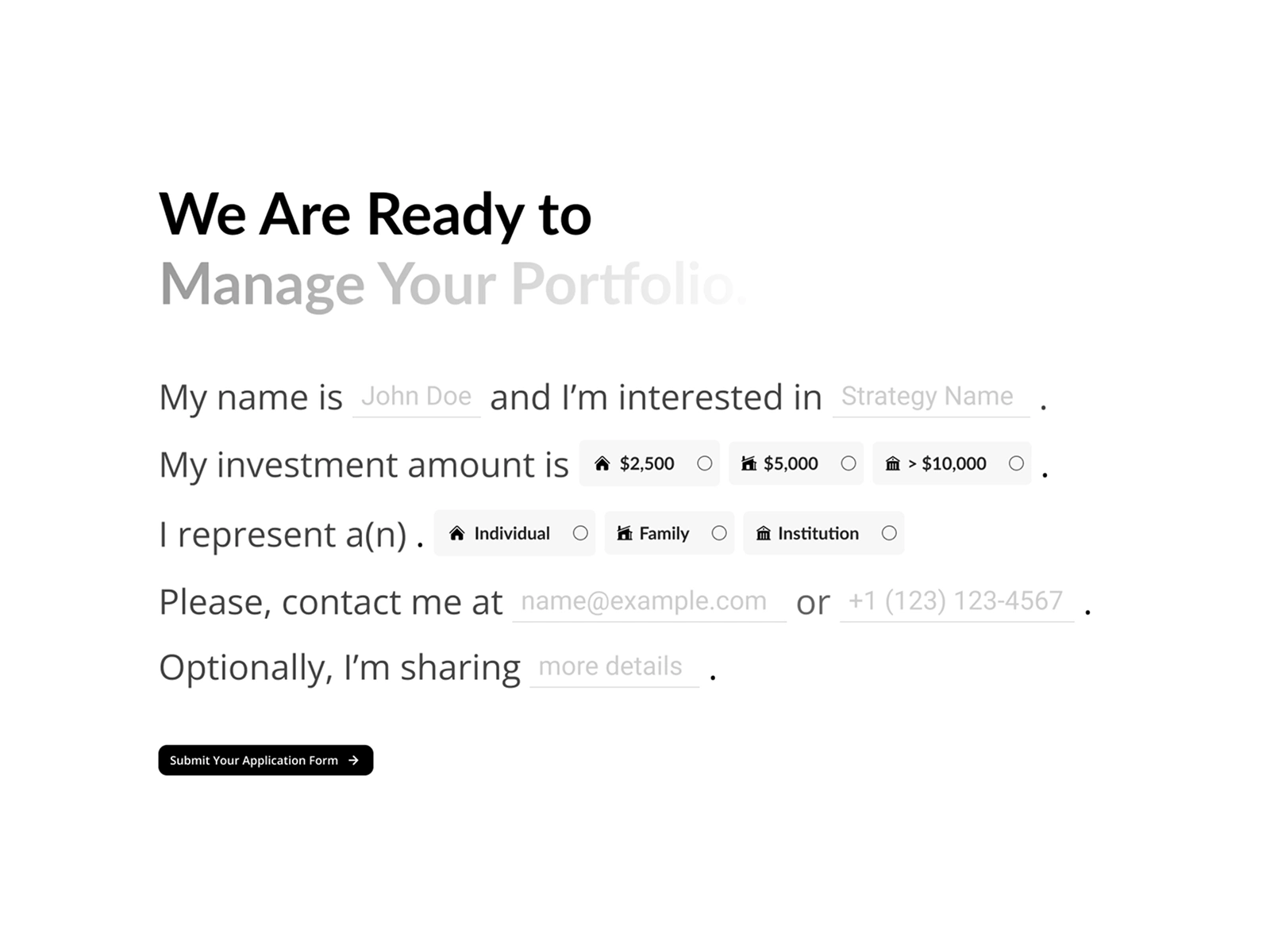 Contact section