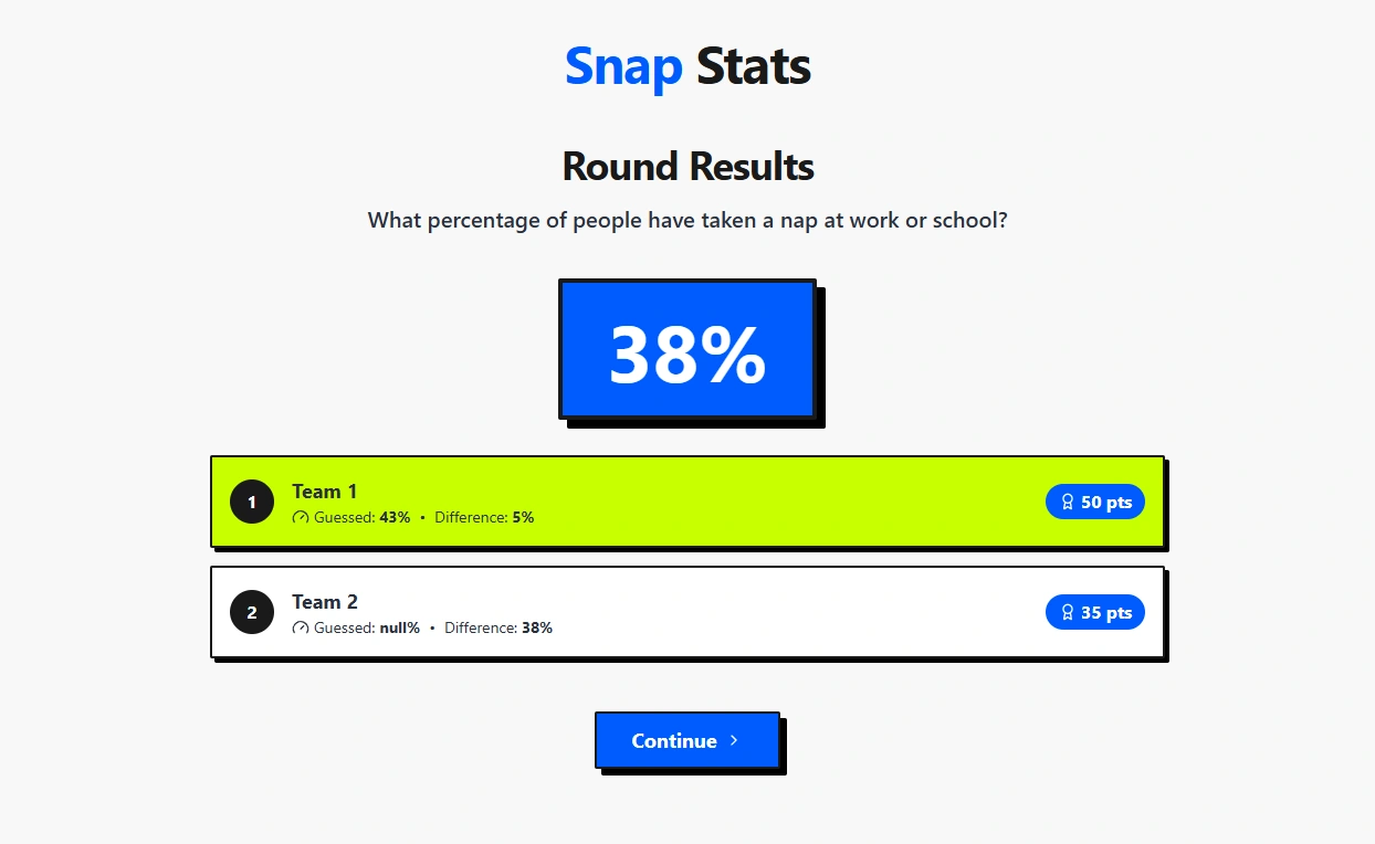 Playvexa - Snap Stats Game