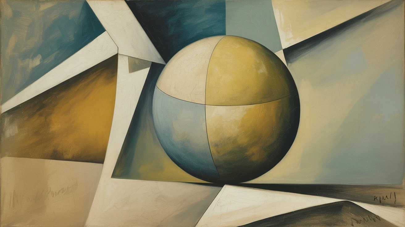 Sphere in Cubist Style