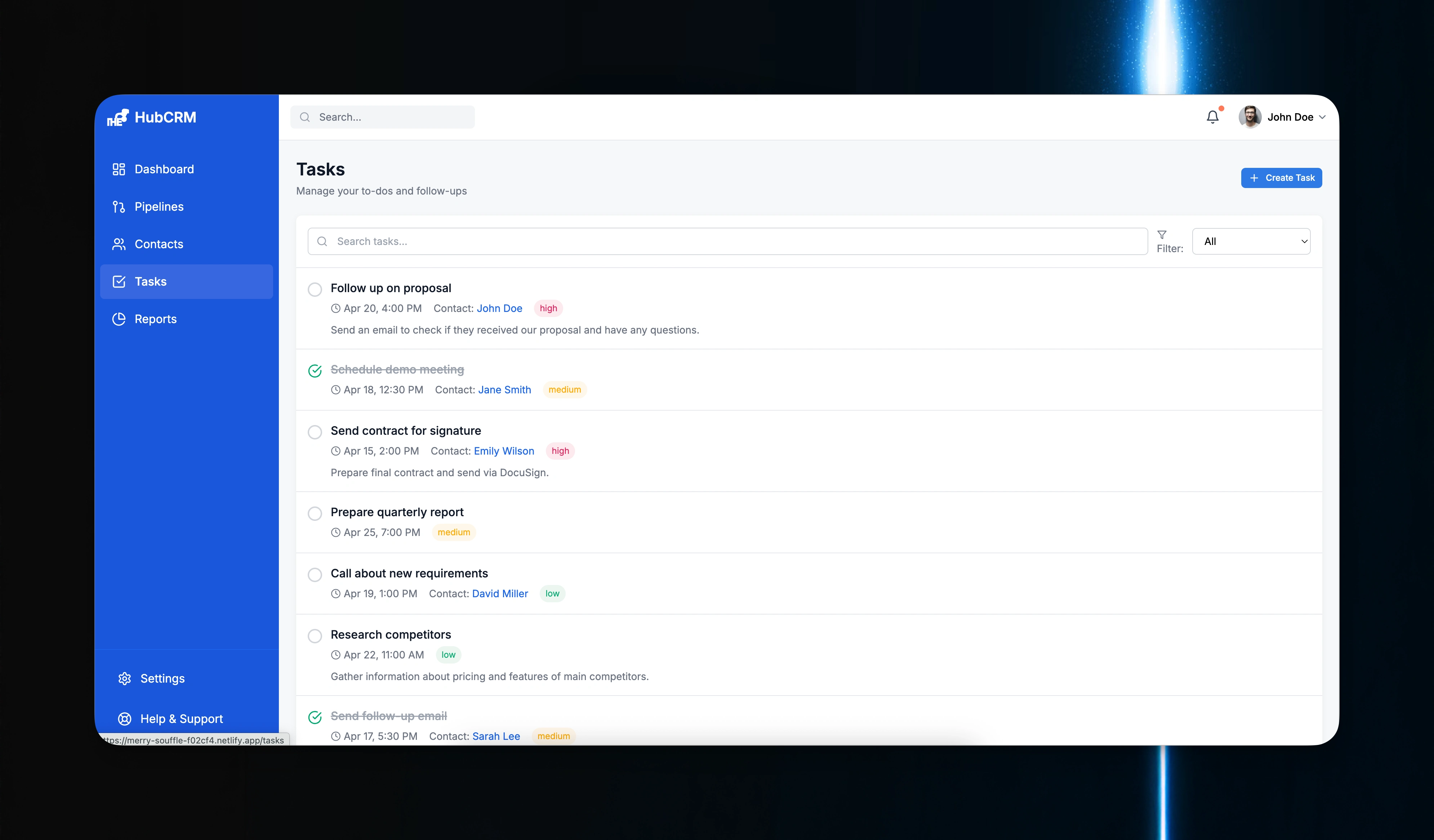 Tasks