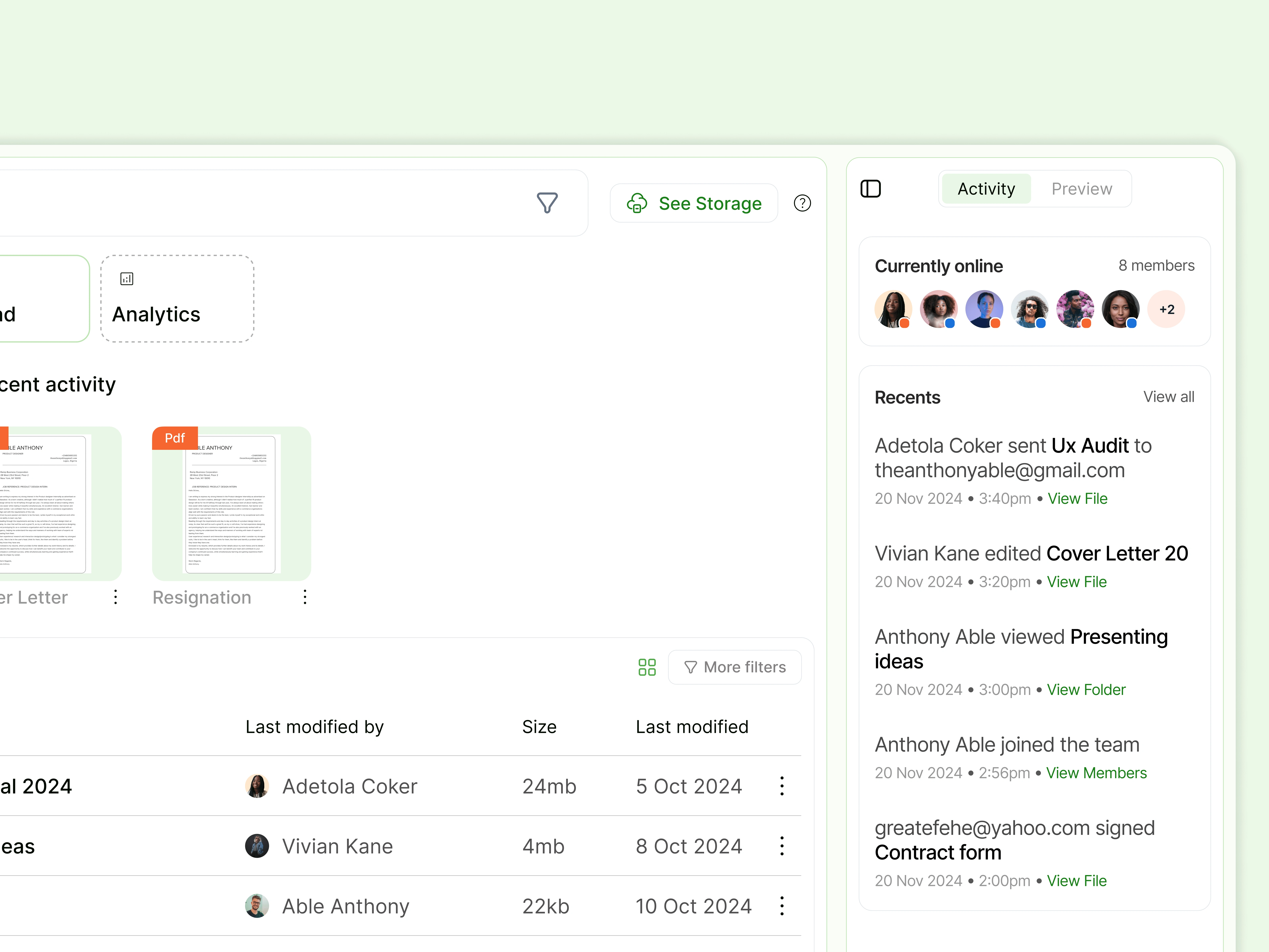 Shared Files (zoomed in)
