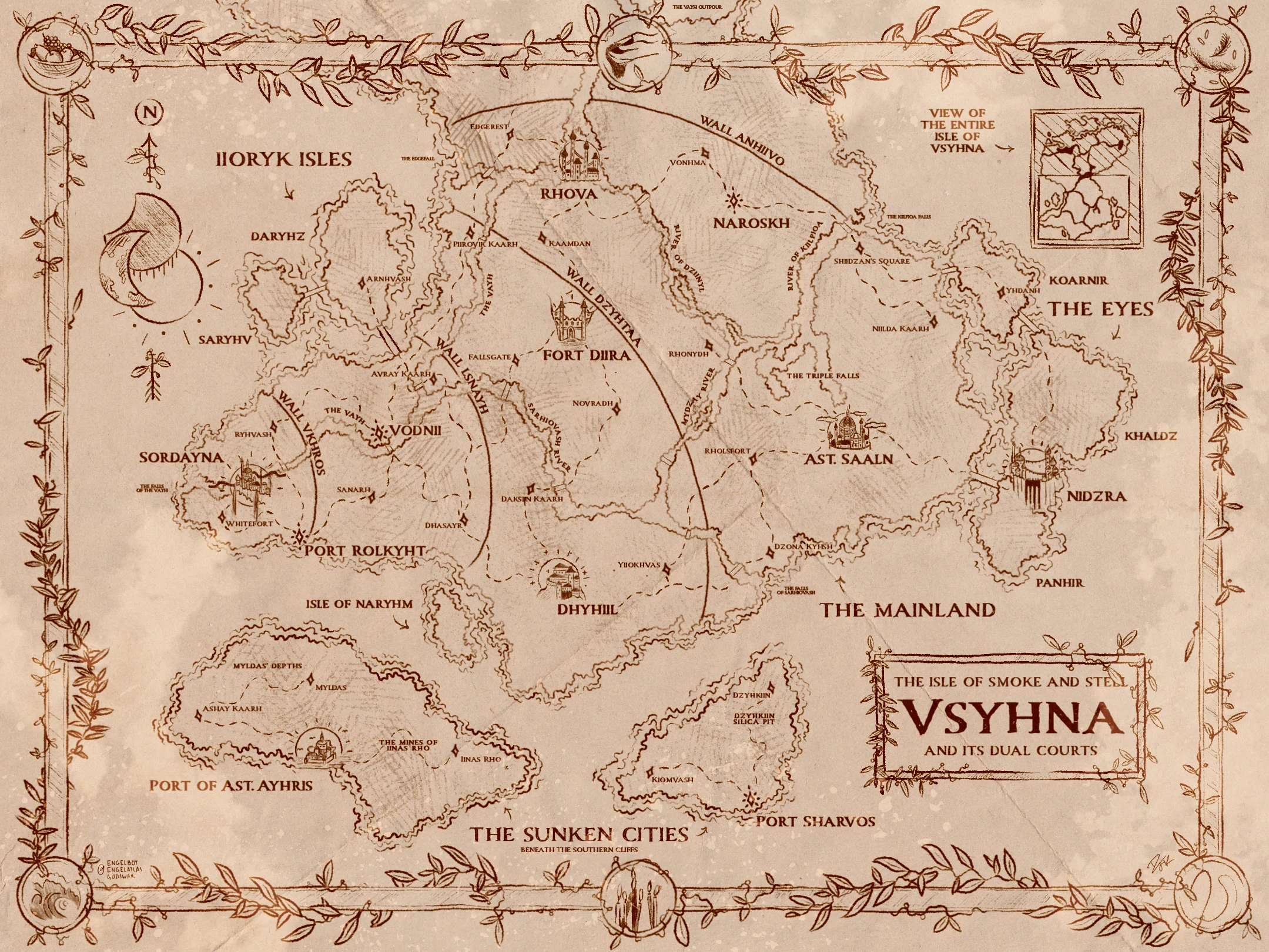 Vsyhna, The Isle of Smoke and Steel