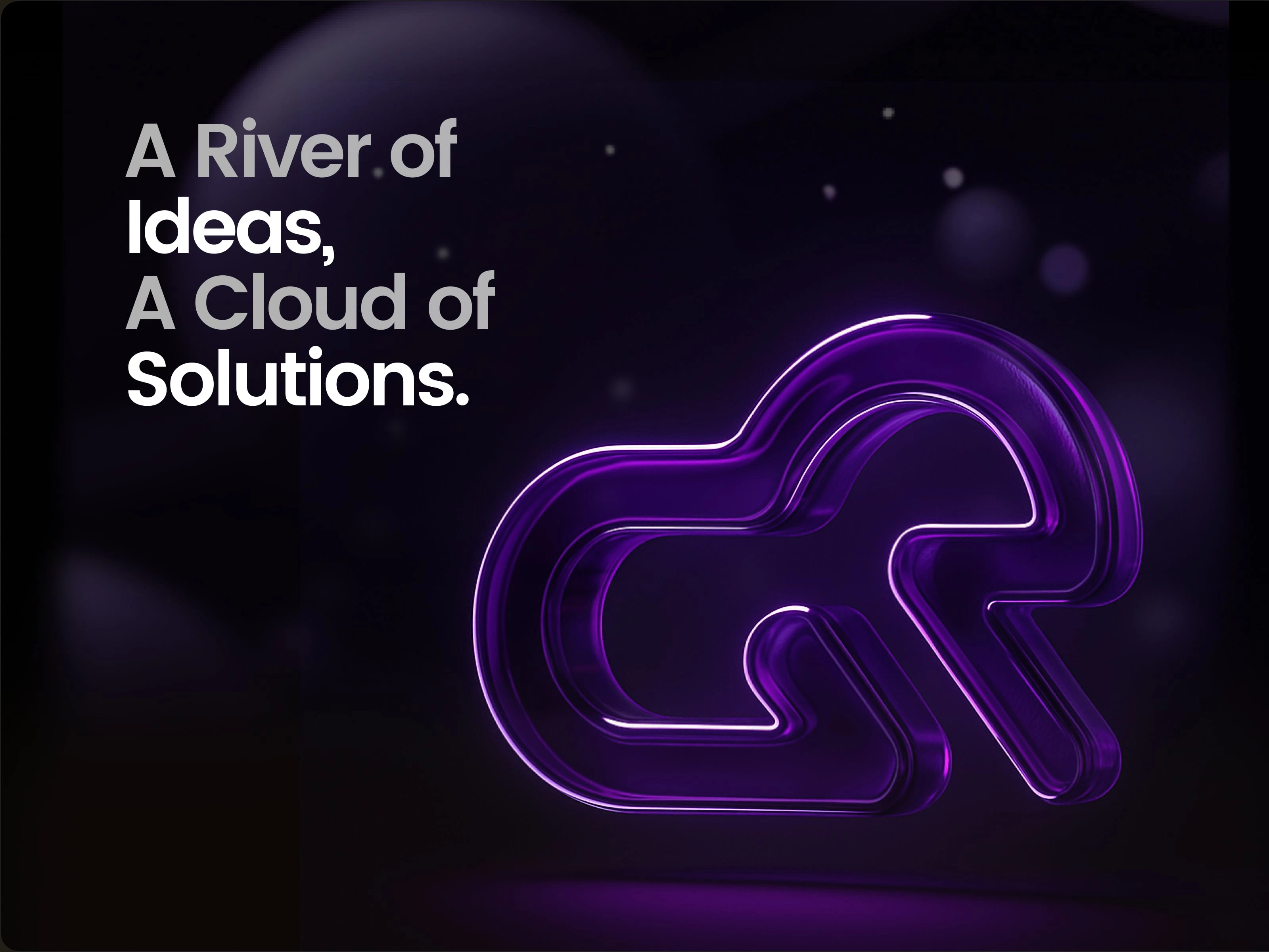 Cloudriver AI Logo 3D