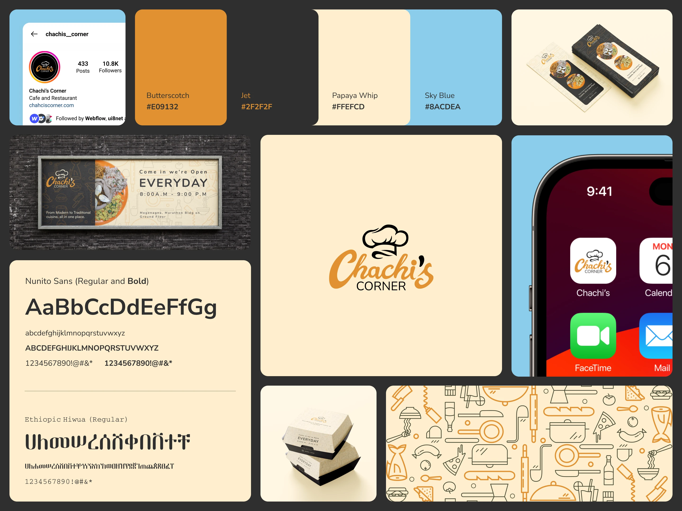 Chachis Restaurant Visual Identity Showcase