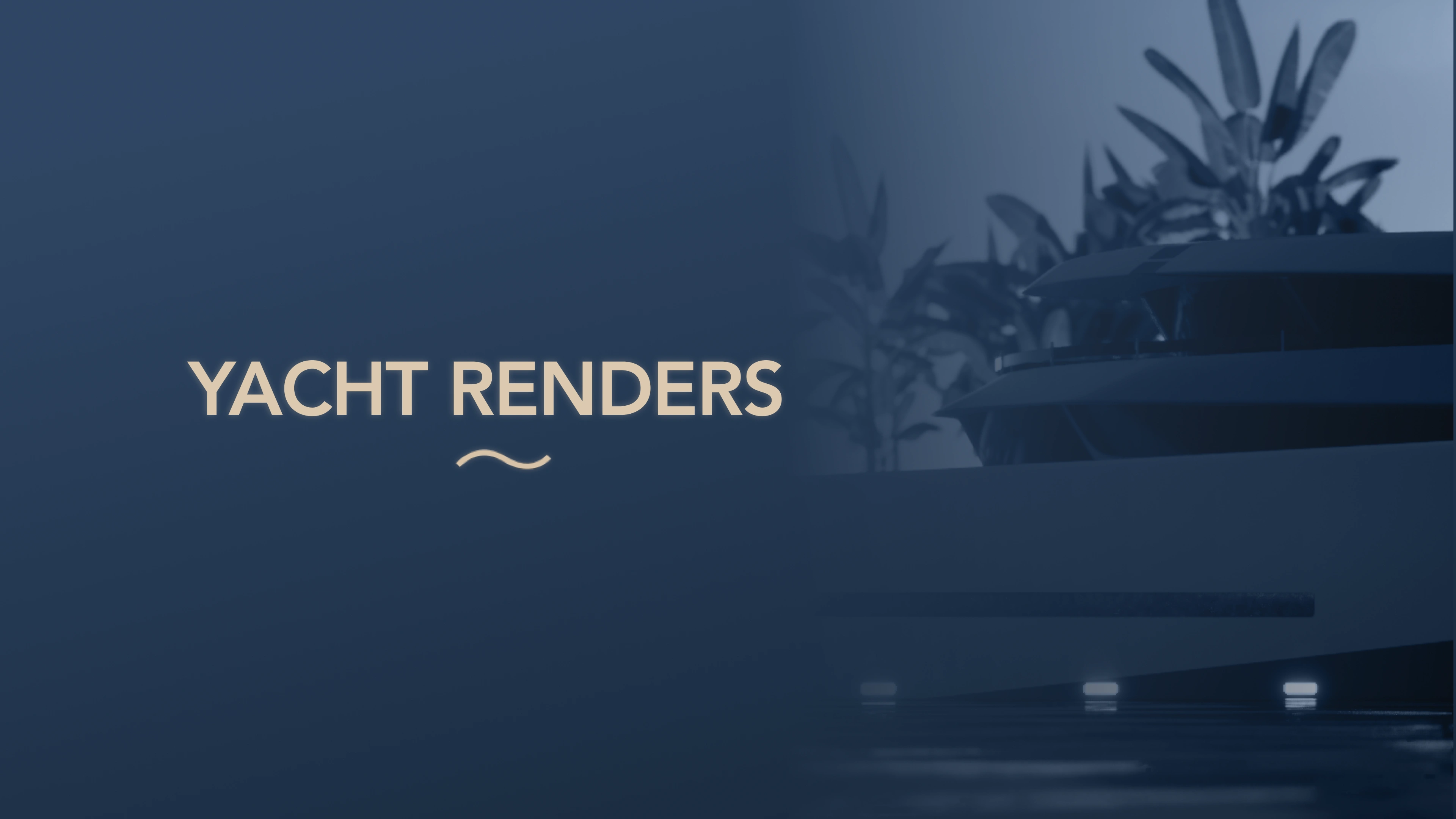 This section will present the final visualisations of the yacht's design meticulously crafted by the transport design and CAD team. The design was brought to life through the skilful utilisation Unreal Engine and Alias.