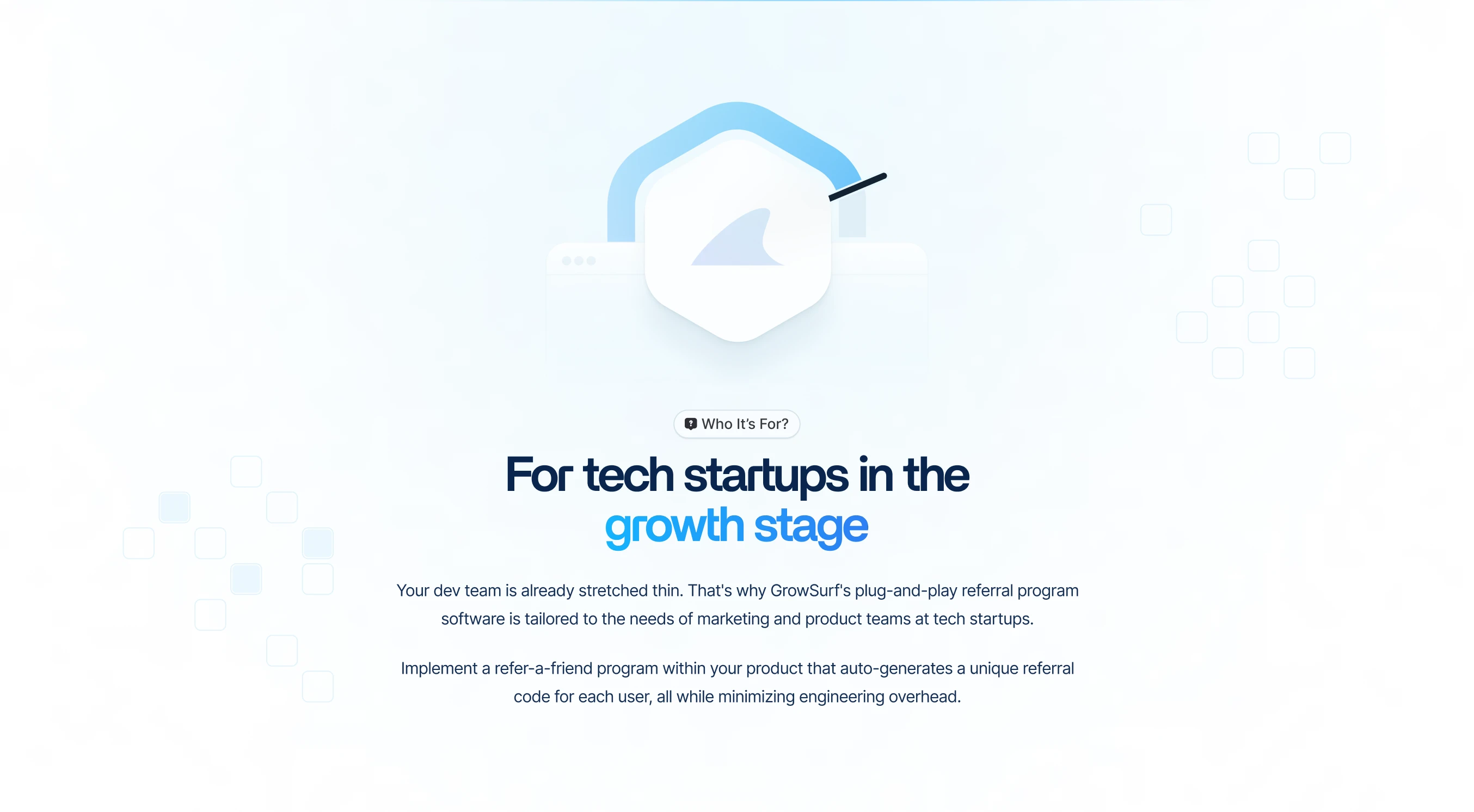 Who It's For Section