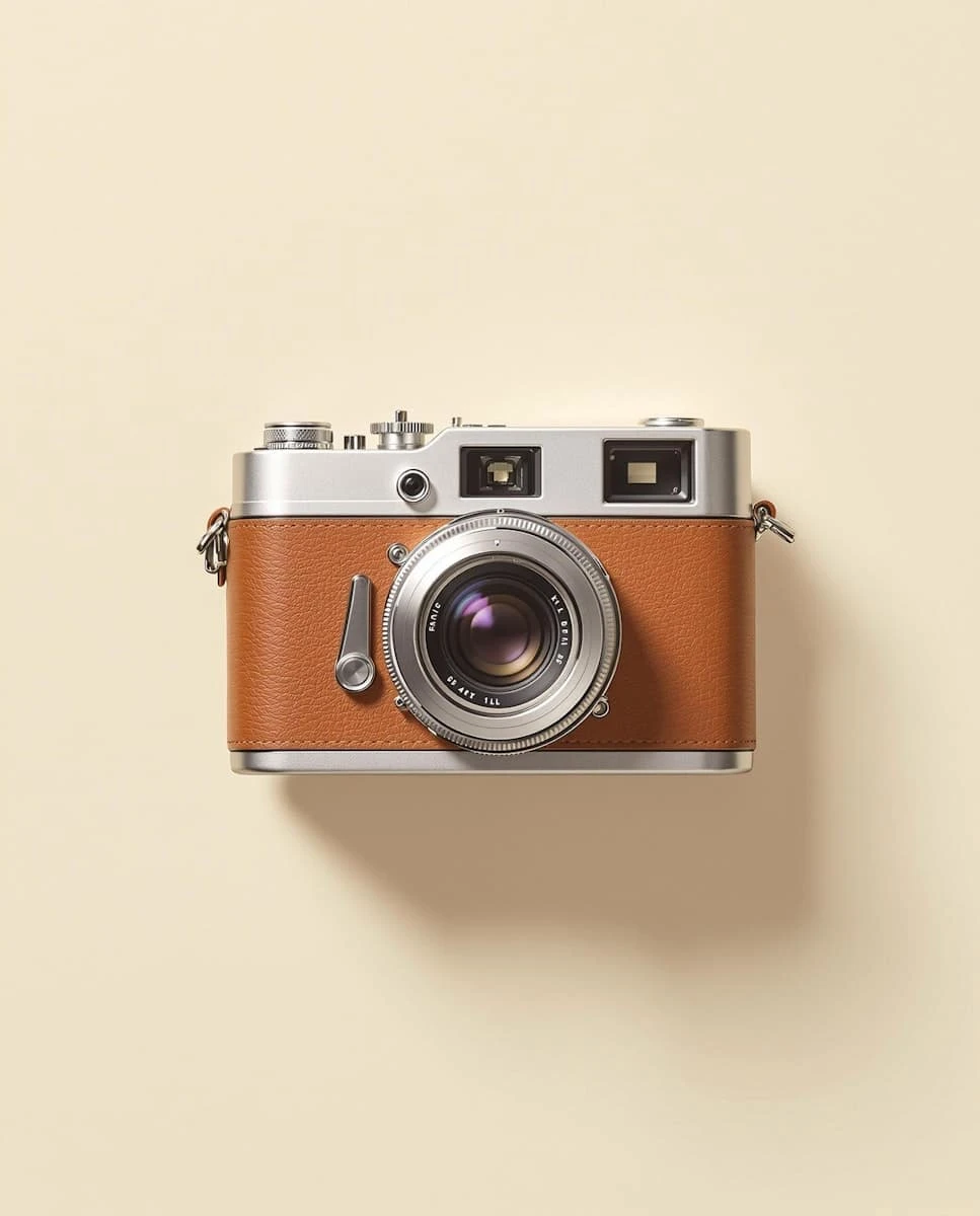 vintage camera display
