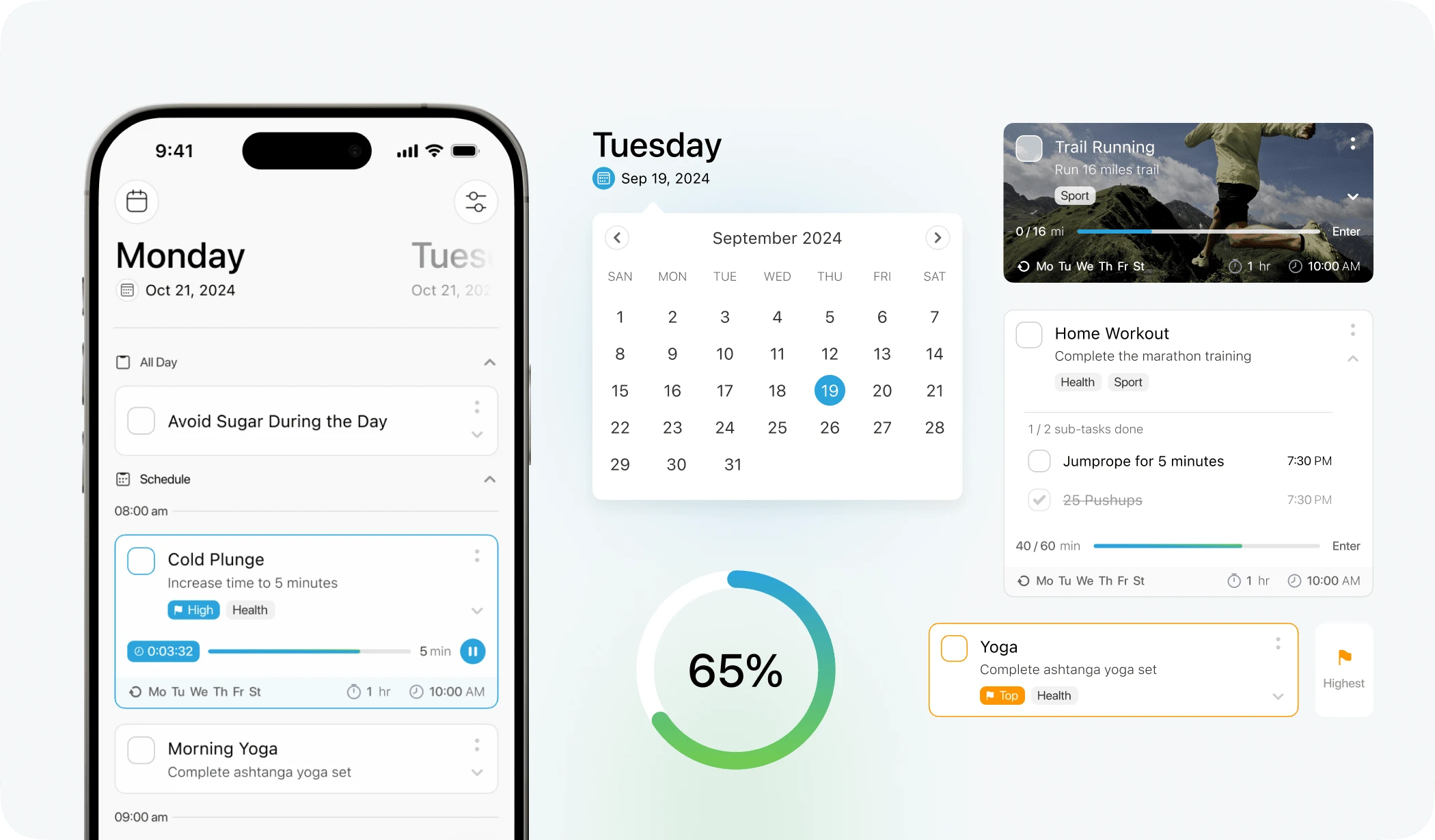 Daily Planner: Revamped schedule with tasks and reminders.