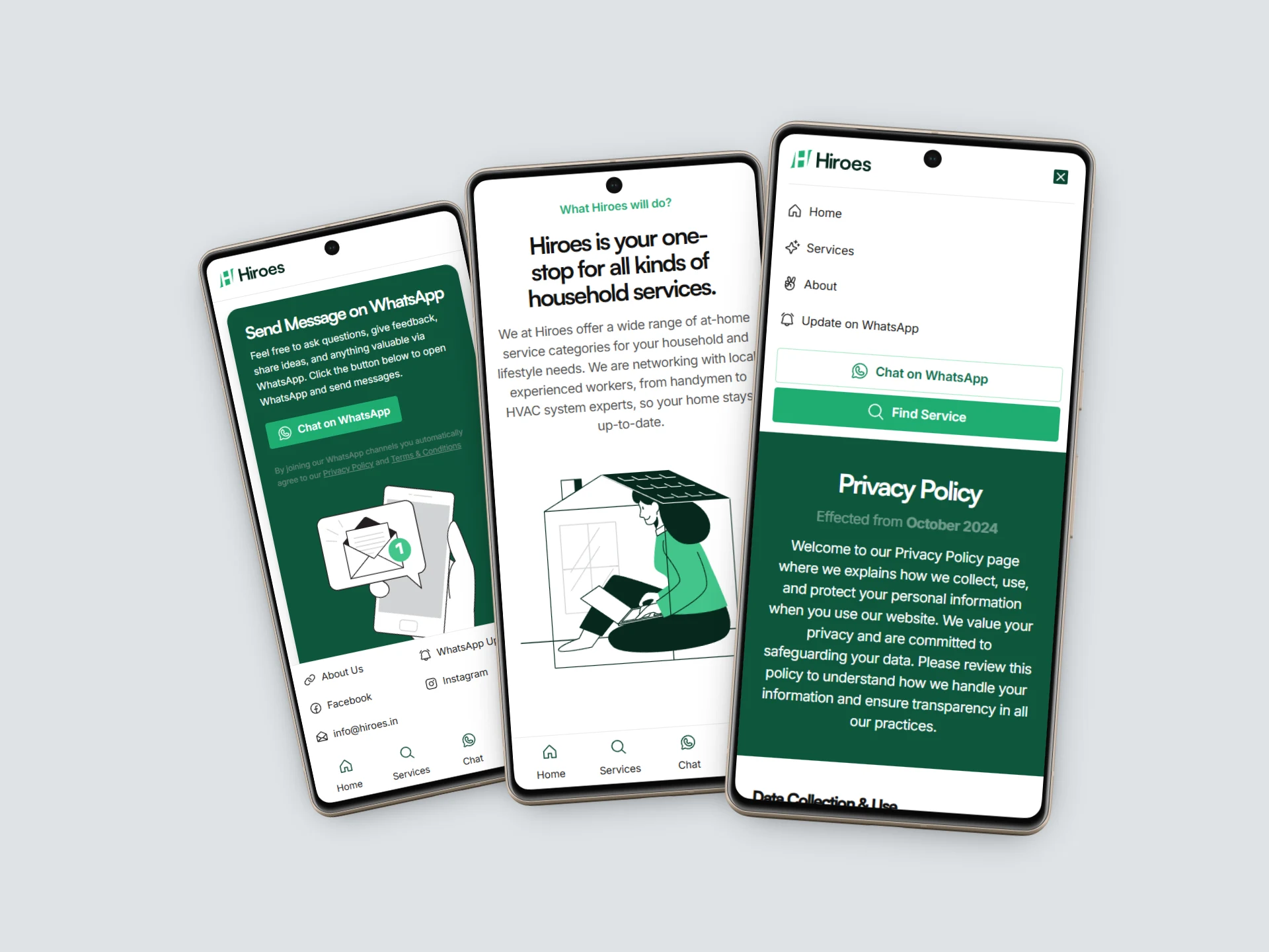 Mobile menus and controls