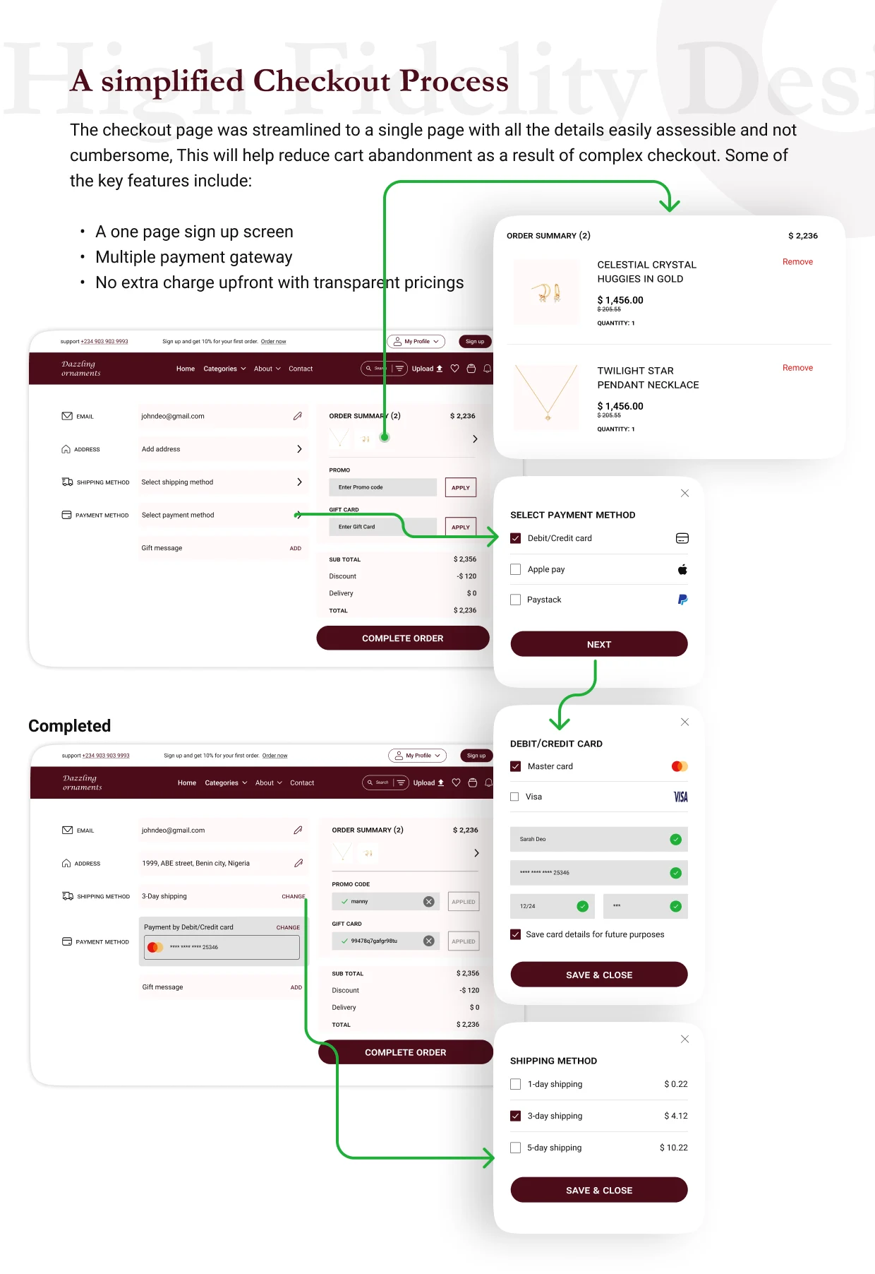 Check-out process