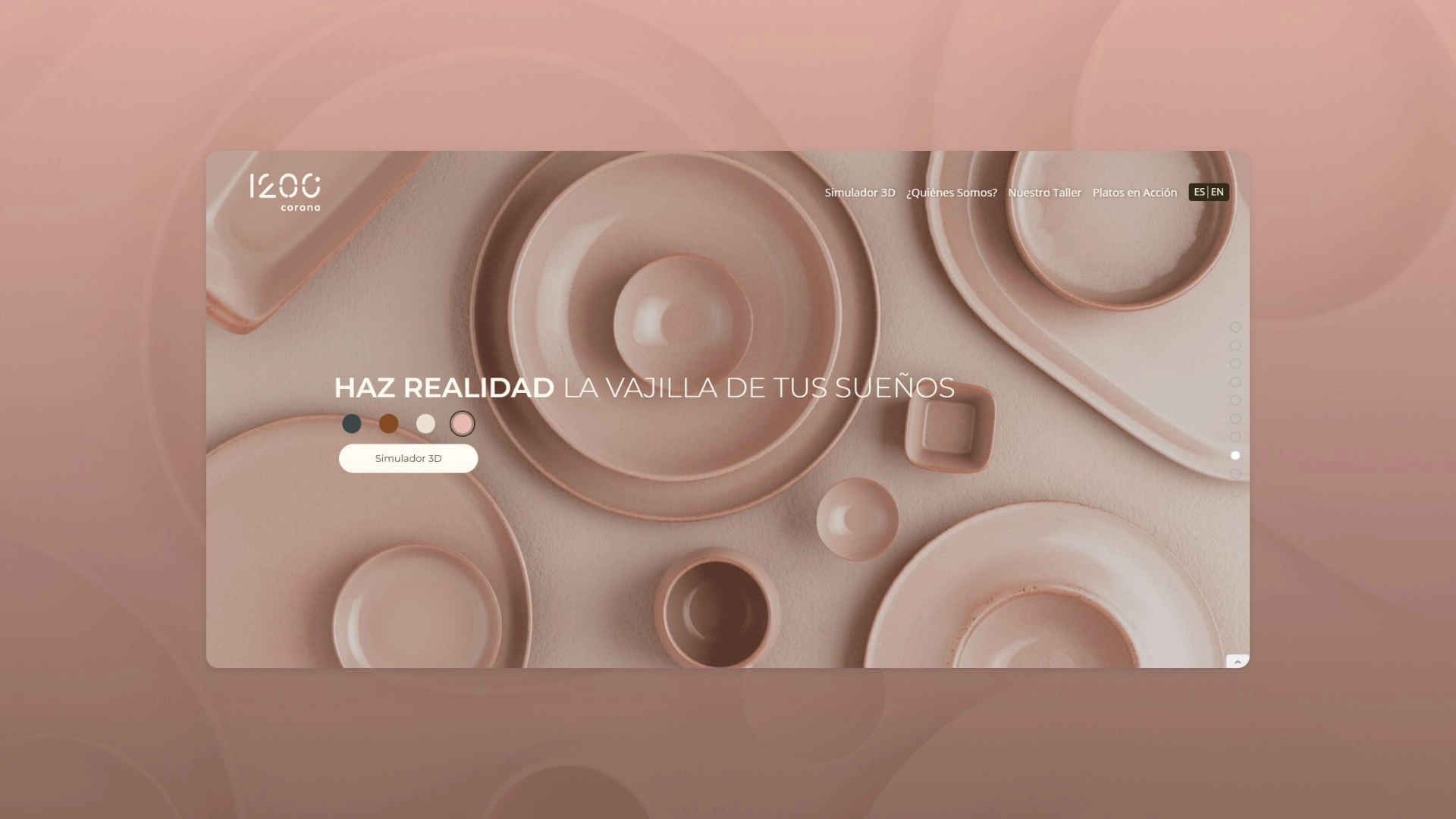 Screenshot of the site