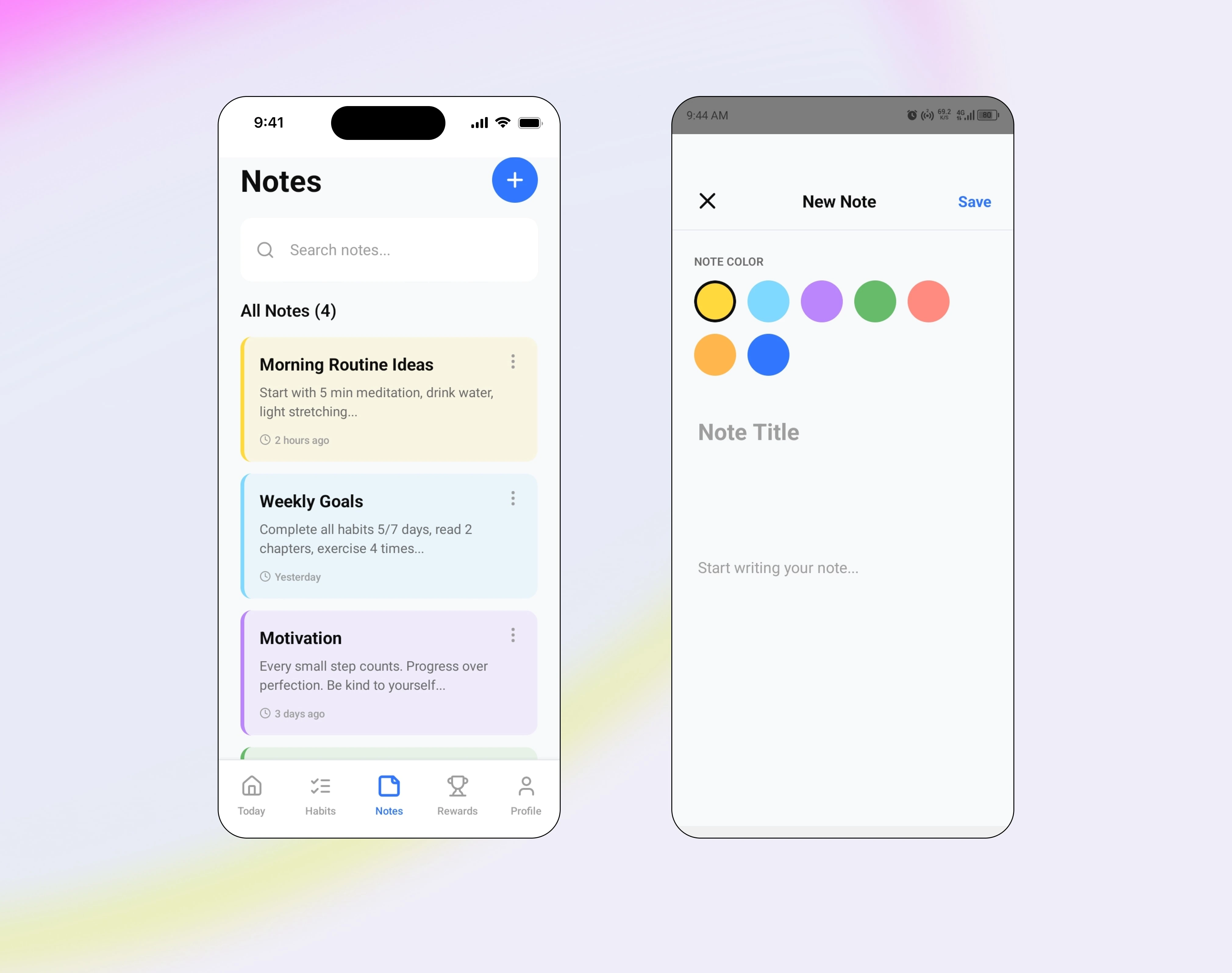 Overview of Note taking Feature and flow 