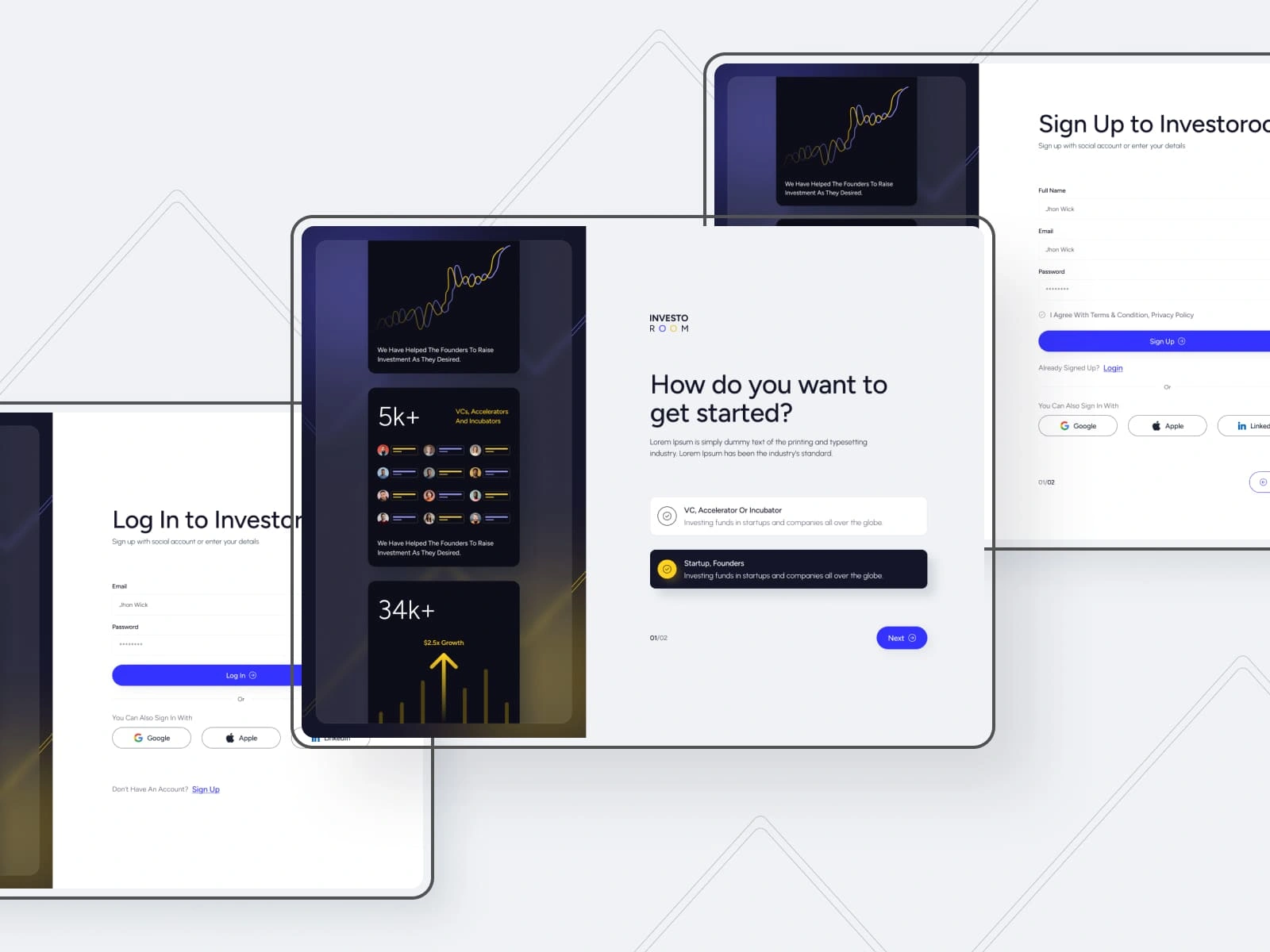 A smooth, user-friendly onboarding experience from the start.
