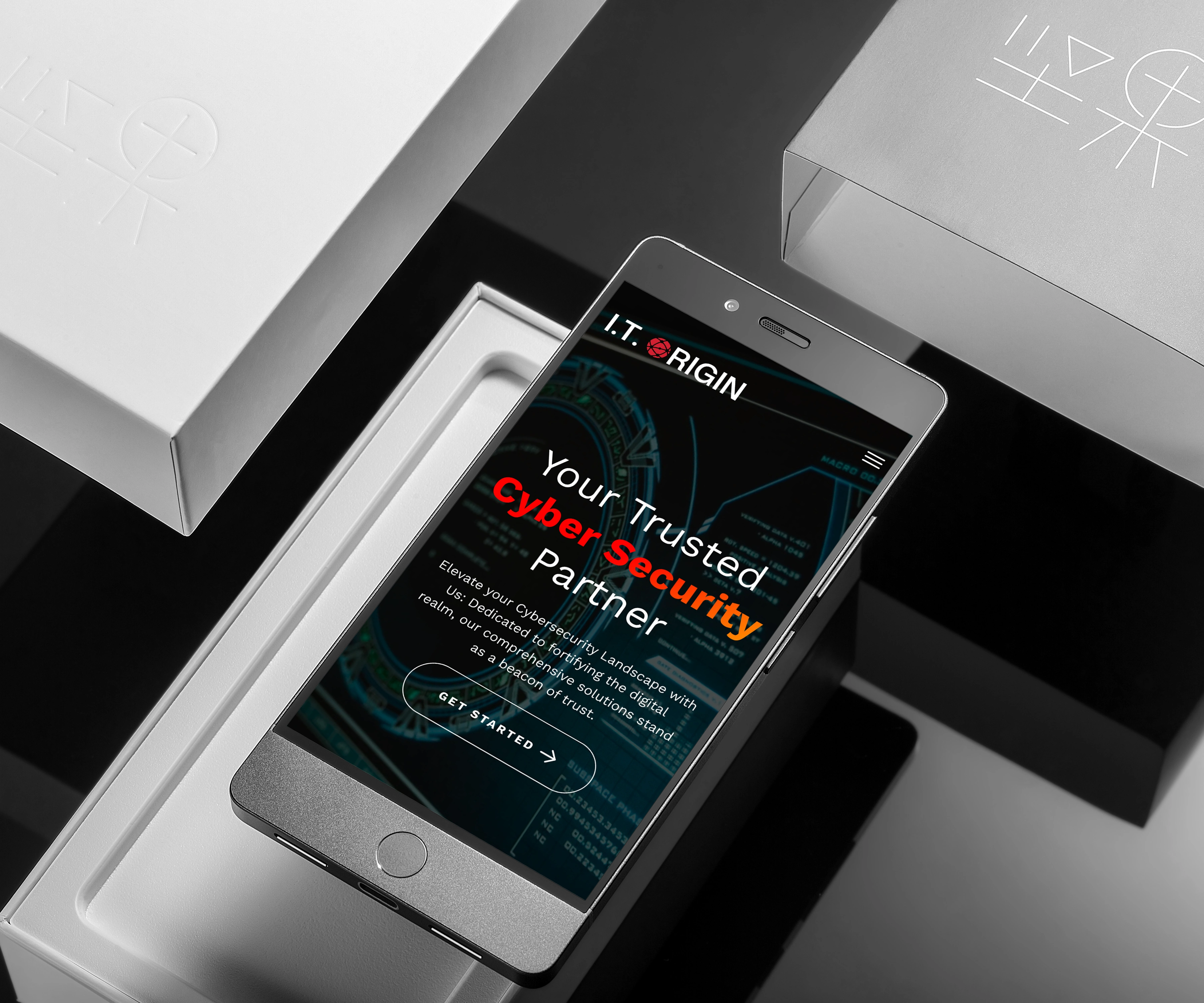 Security company mobile website design
