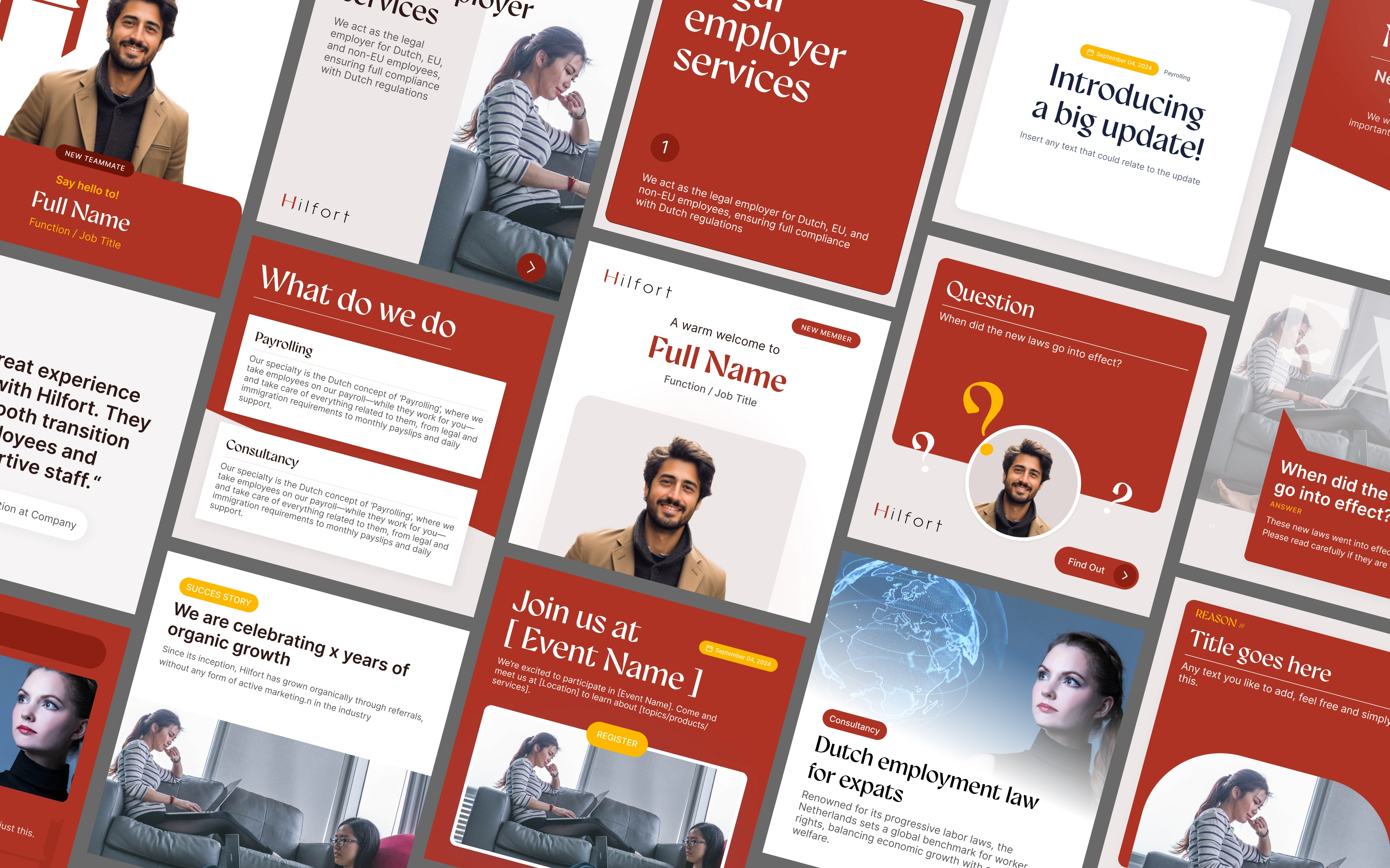 Hilfort LinkedIn templates