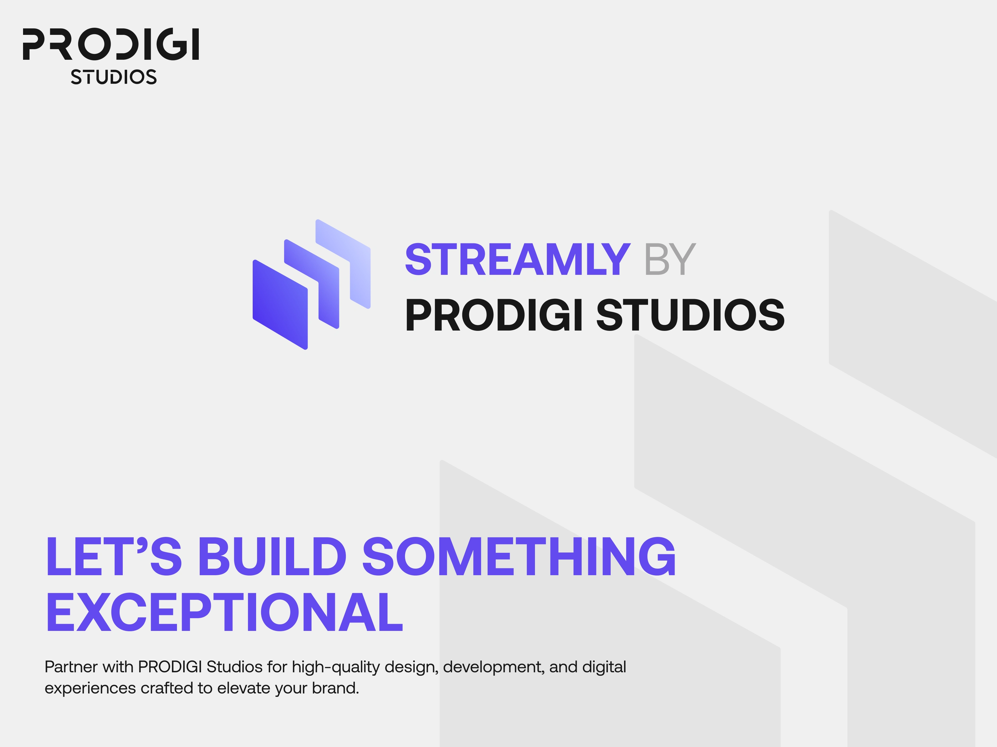 Call to Action PRODIGI Studios